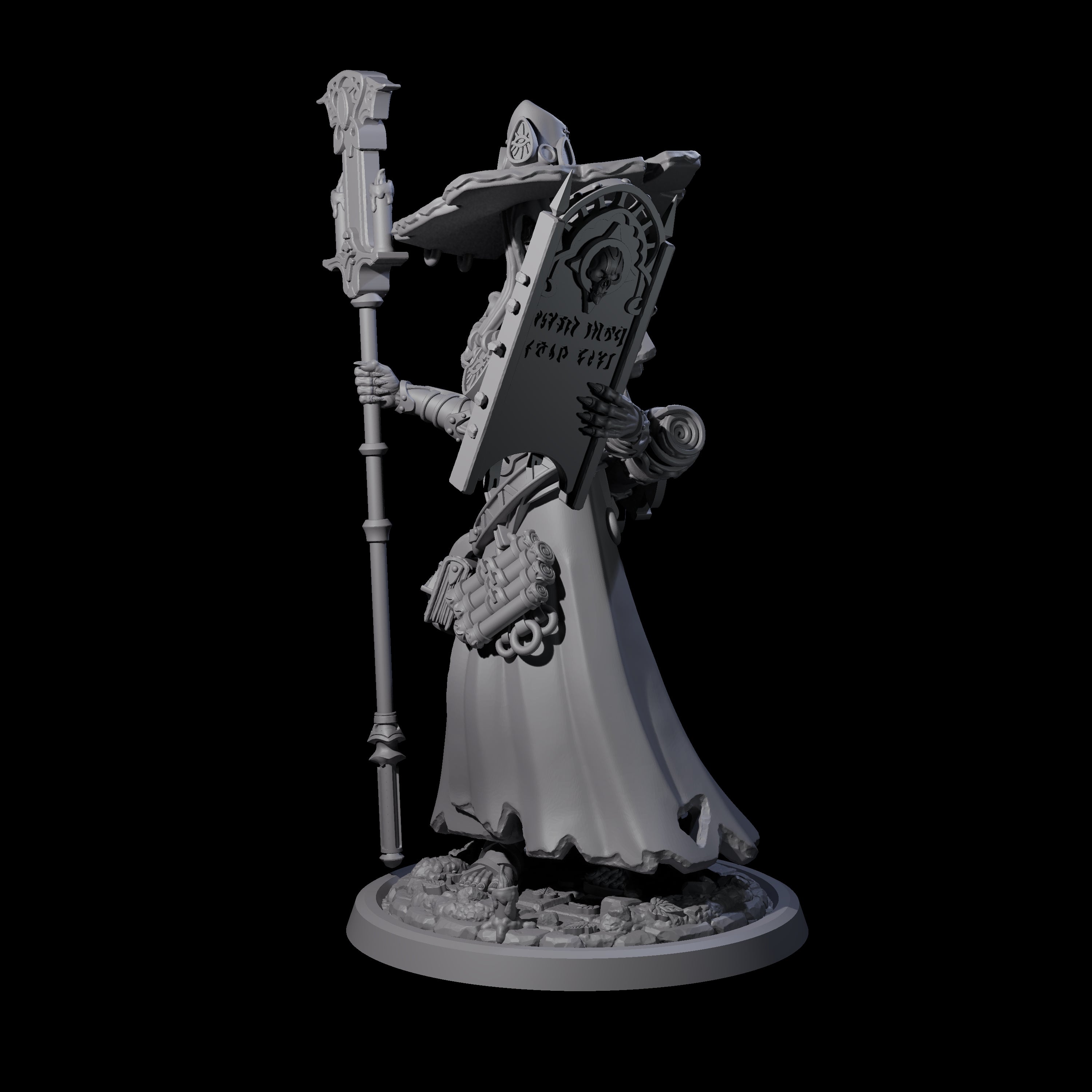 Learned Undead Scholar A Miniature for Dungeons and Dragons, Pathfinder or other TTRPGs