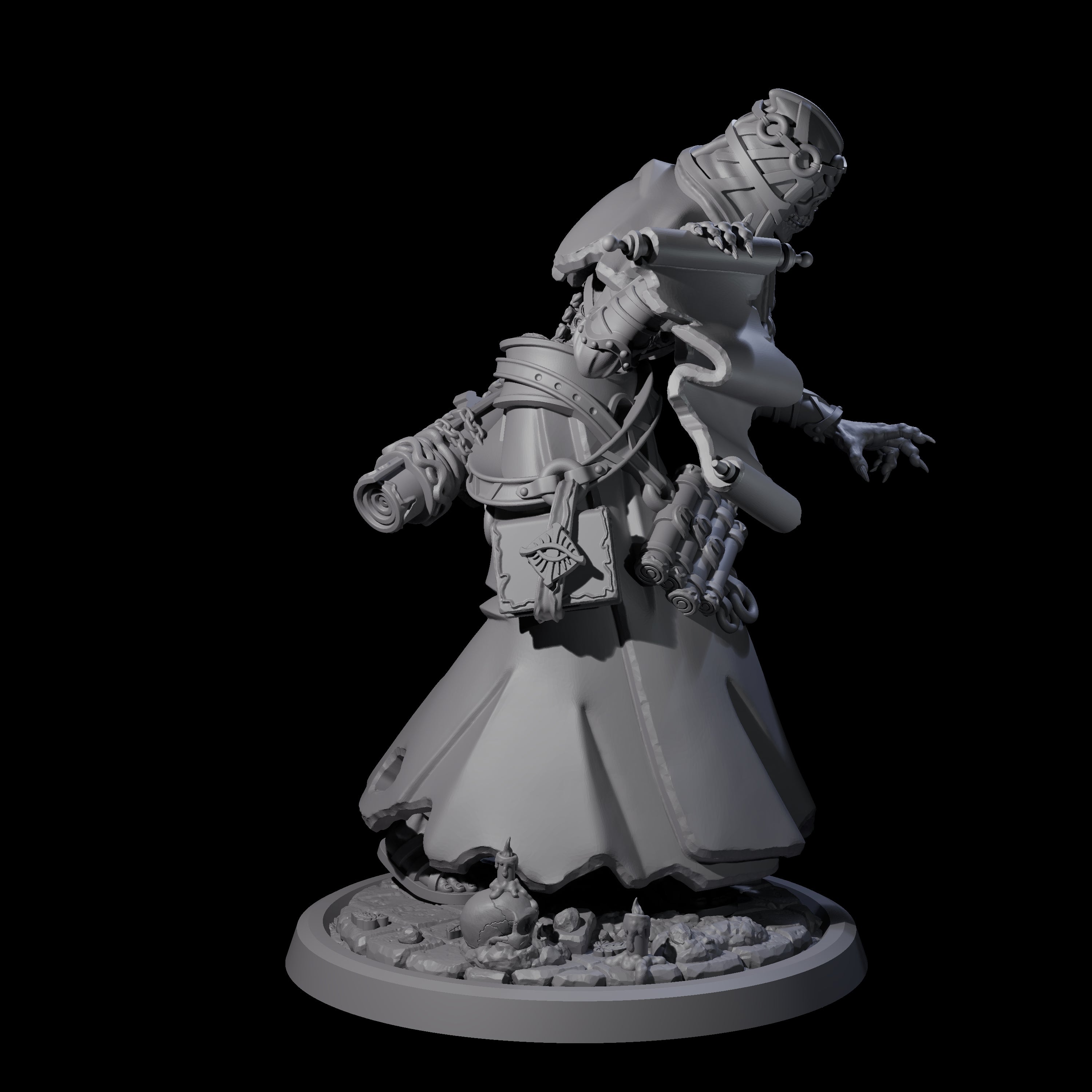 Learned Undead Scholar B Miniature for Dungeons and Dragons, Pathfinder or other TTRPGs