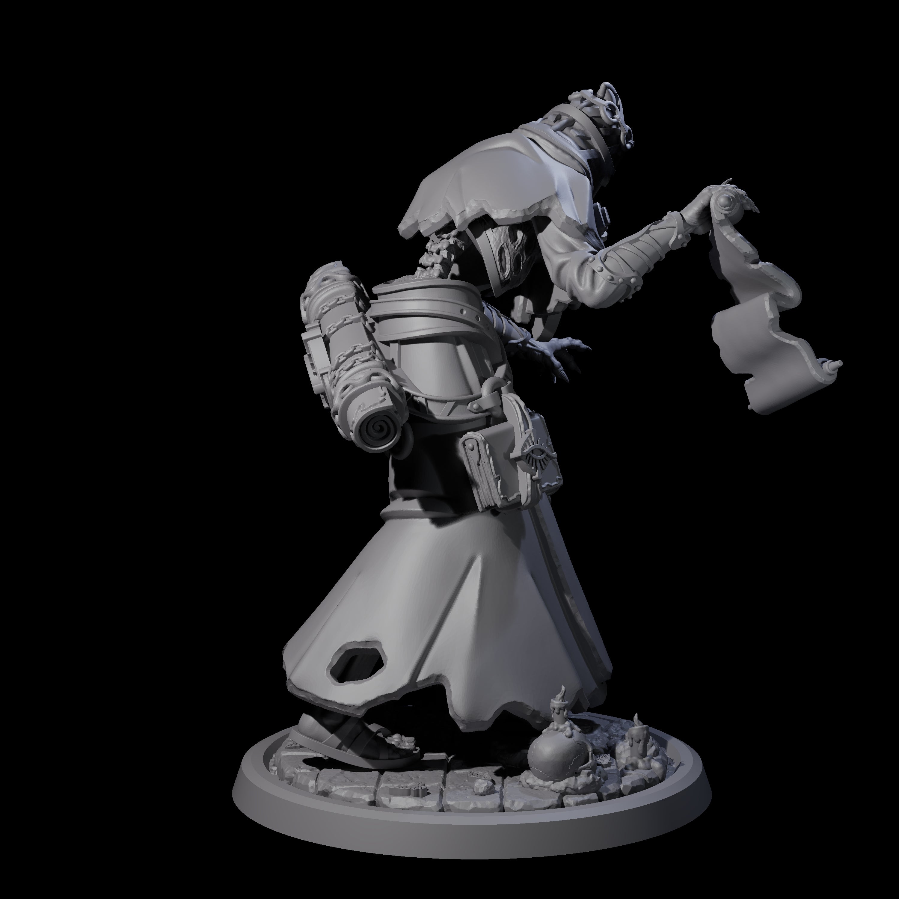 Learned Undead Scholar B Miniature for Dungeons and Dragons, Pathfinder or other TTRPGs