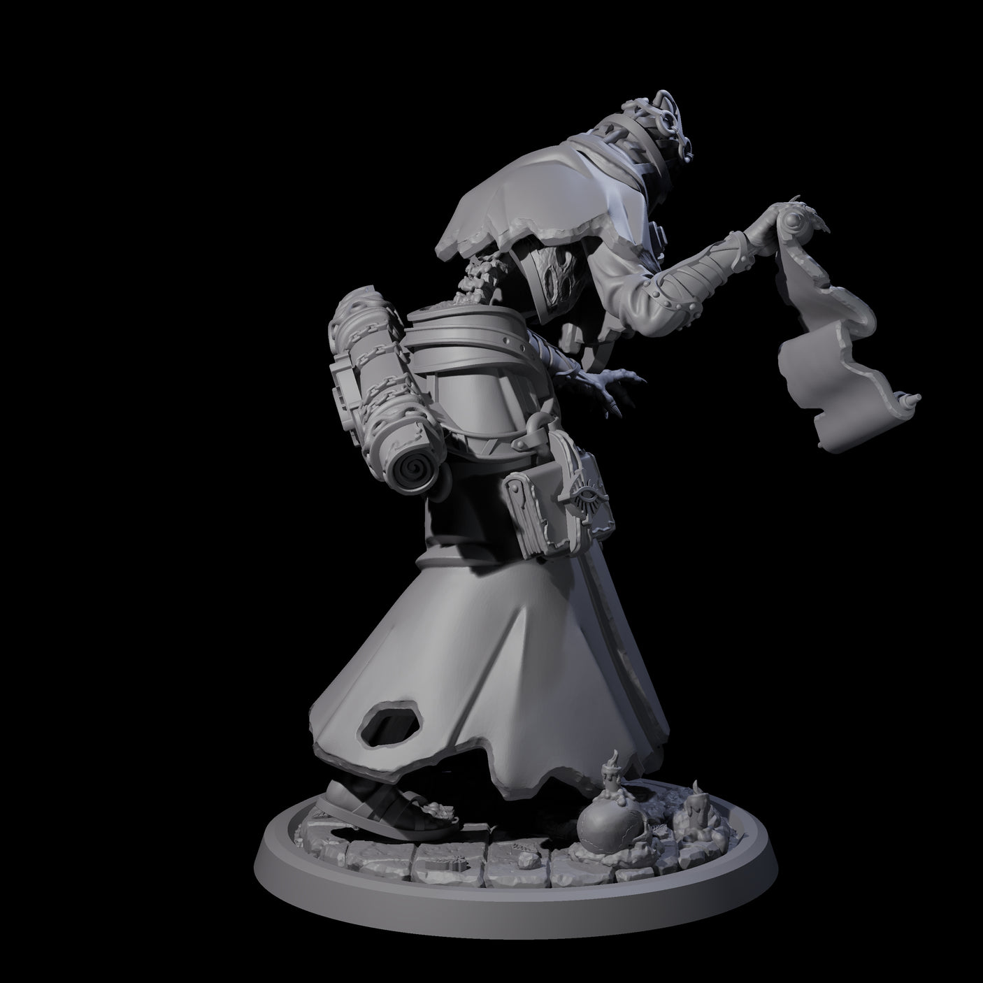 Learned Undead Scholar B Miniature for Dungeons and Dragons, Pathfinder or other TTRPGs