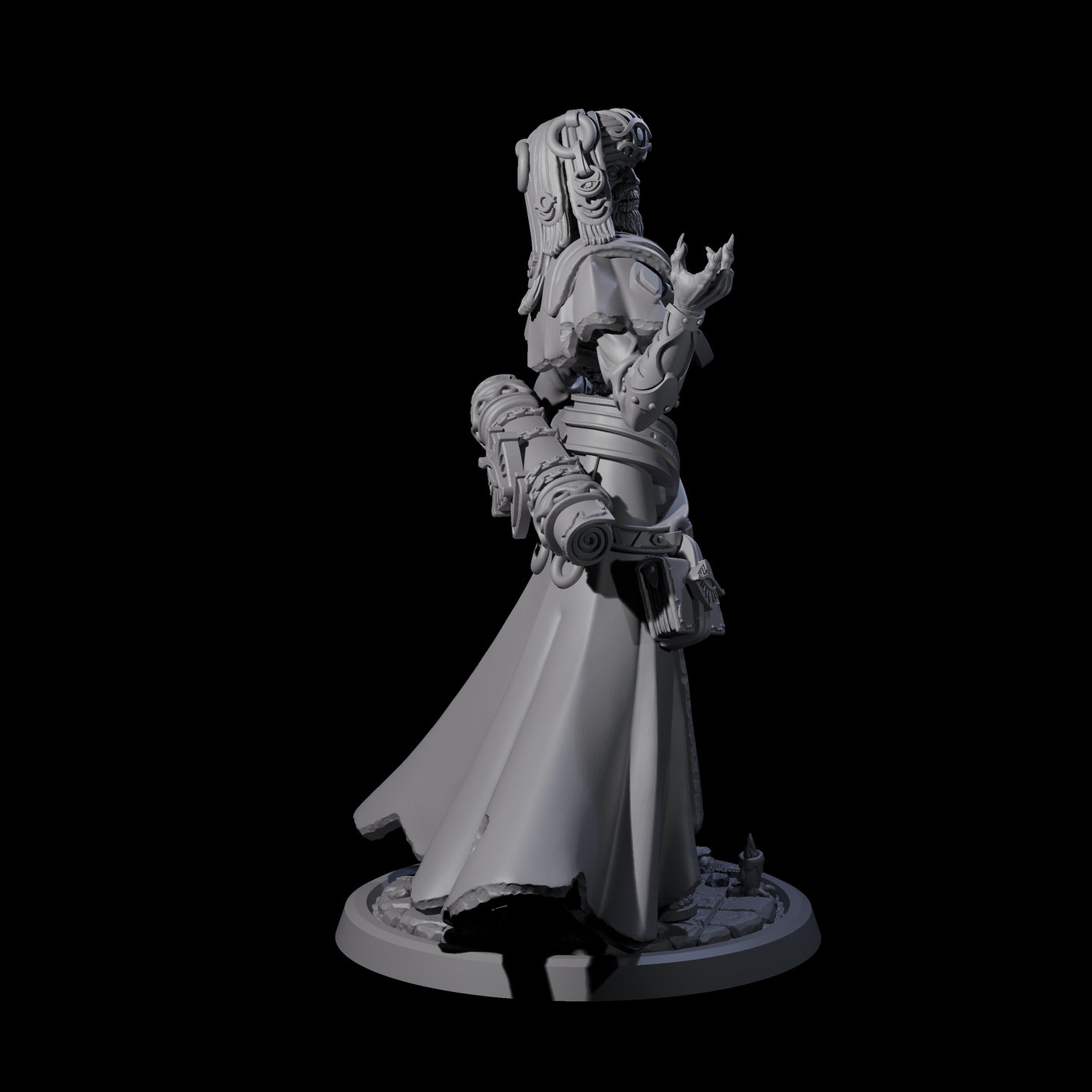 Learned Undead Scholar C Miniature for Dungeons and Dragons, Pathfinder or other TTRPGs