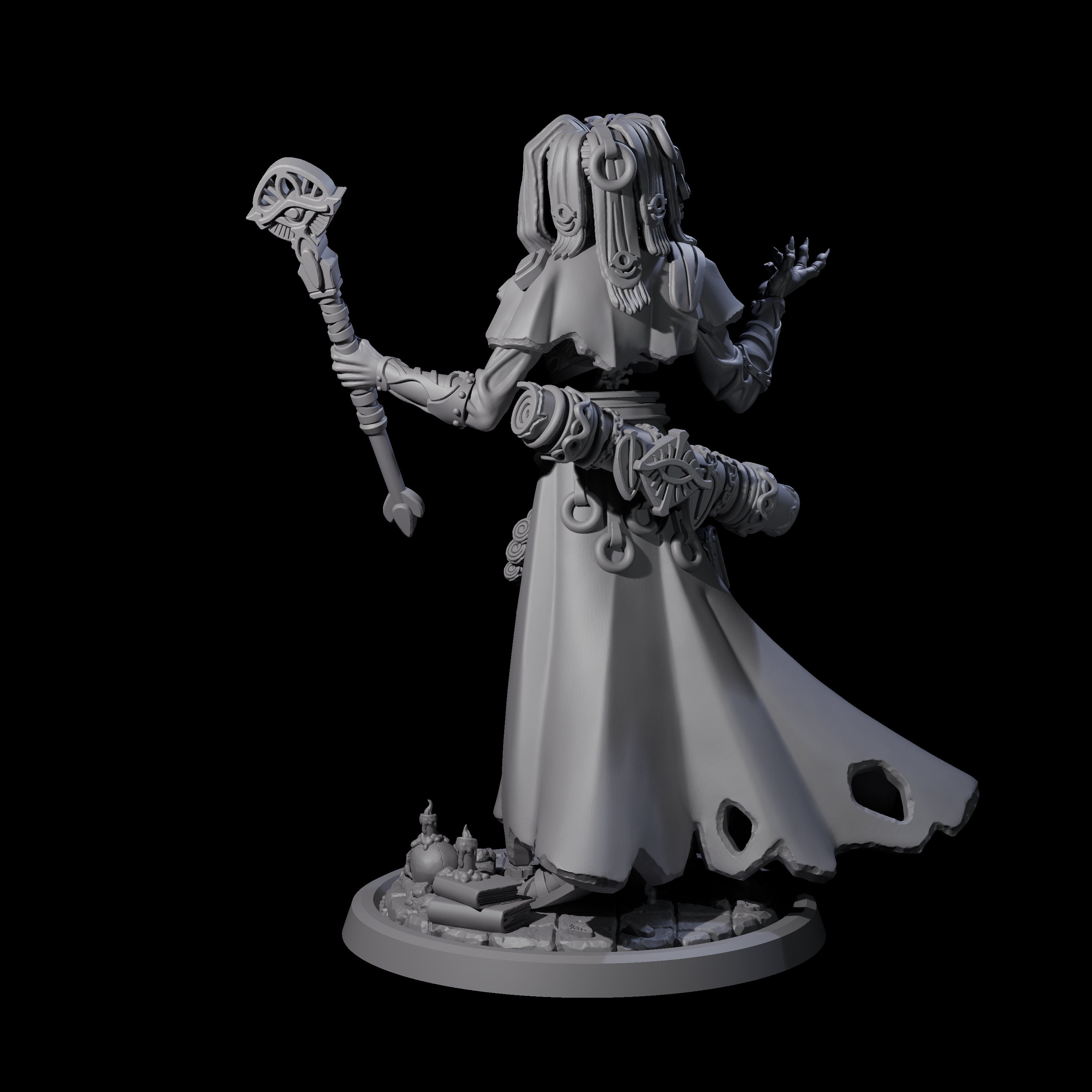 Learned Undead Scholar C Miniature for Dungeons and Dragons, Pathfinder or other TTRPGs