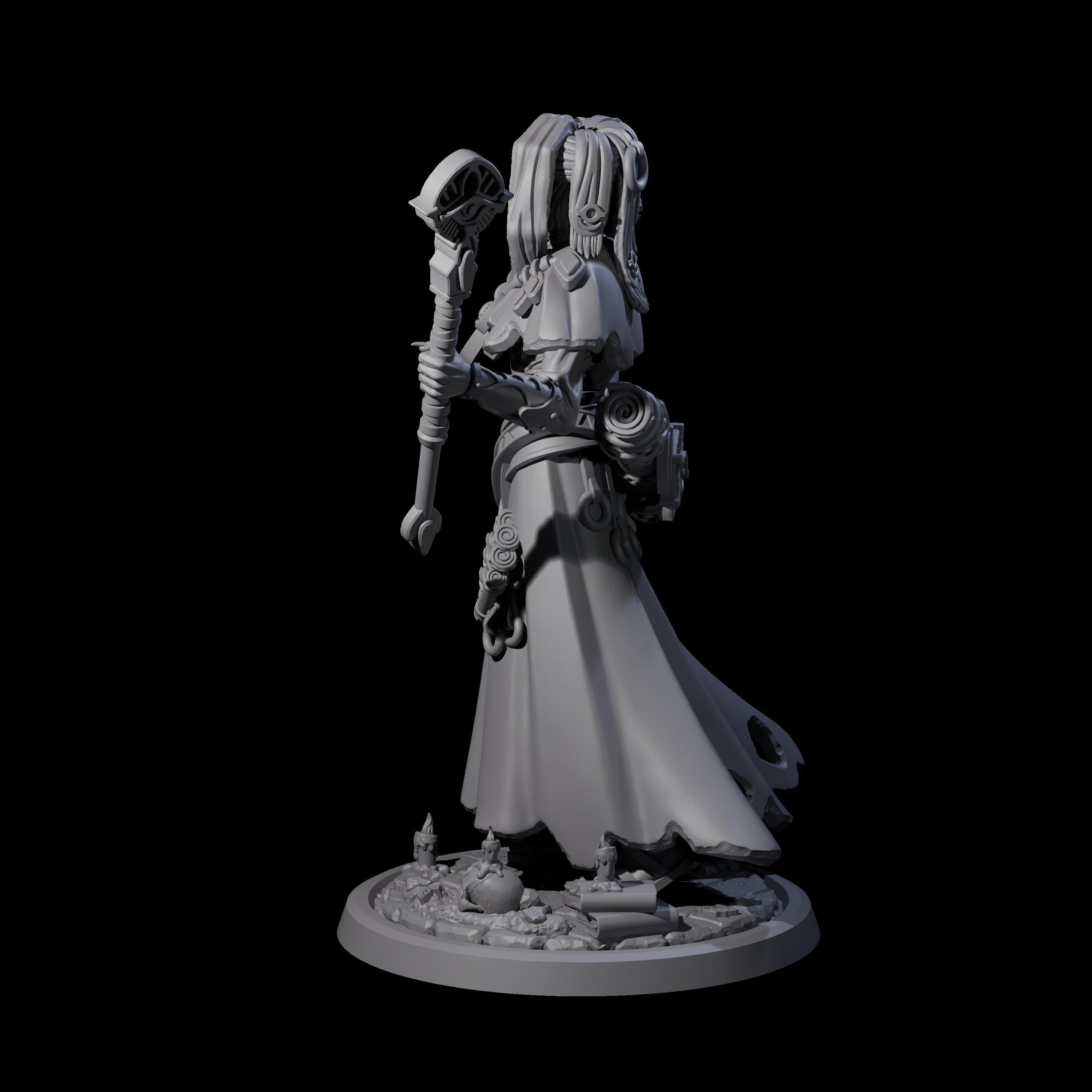 Learned Undead Scholar C Miniature for Dungeons and Dragons, Pathfinder or other TTRPGs