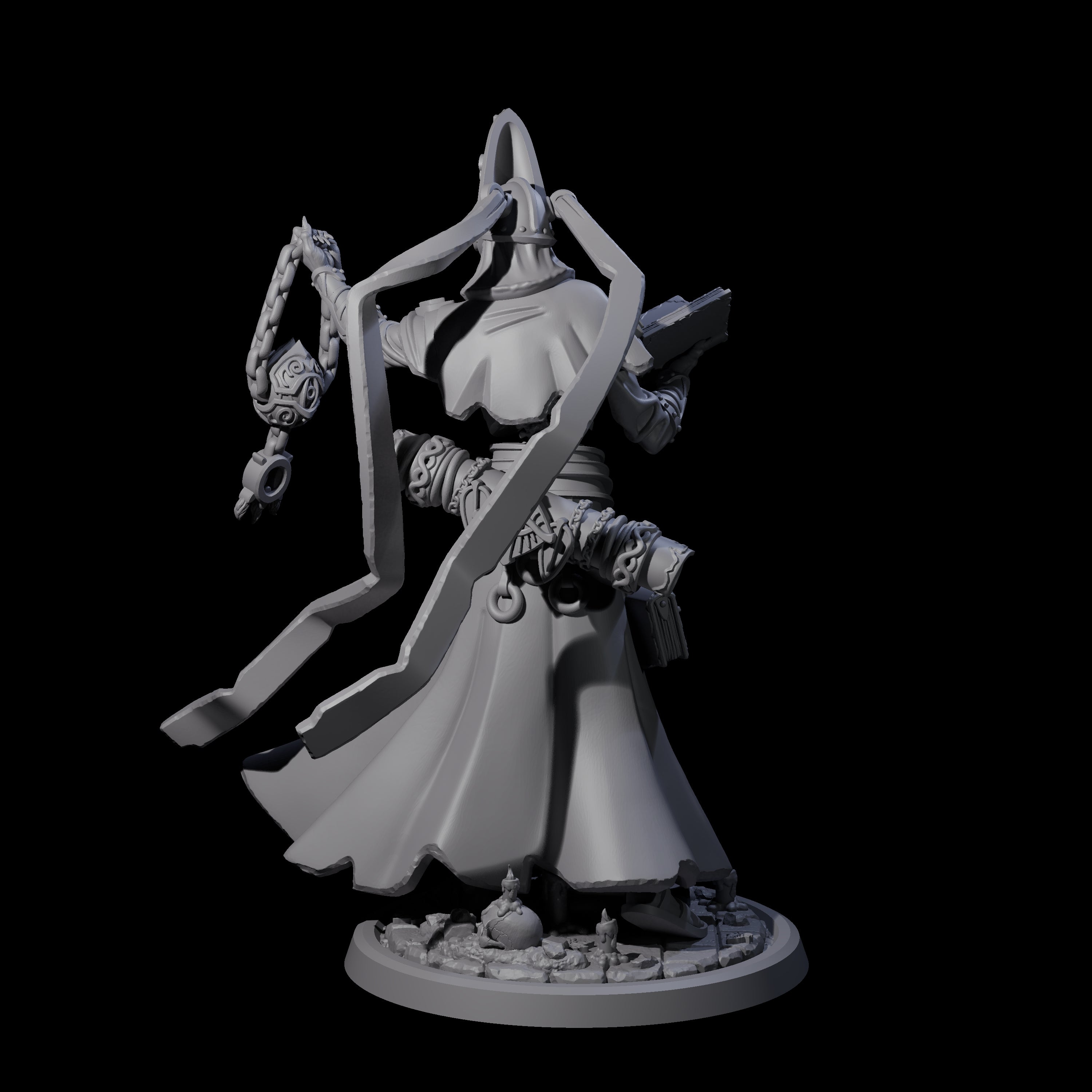 Learned Undead Scholar D Miniature for Dungeons and Dragons, Pathfinder or other TTRPGs