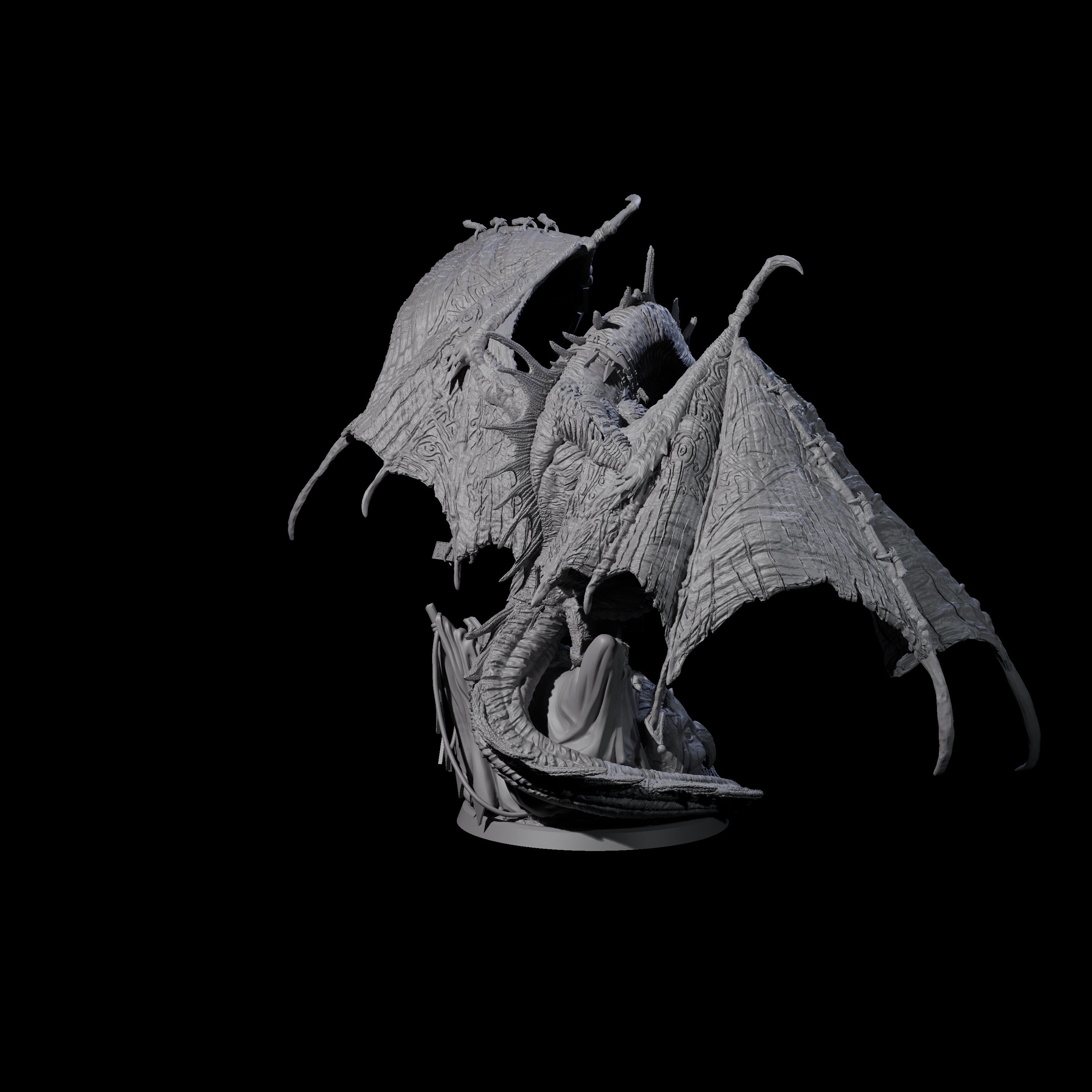 Leering Entertaining Circus Dragon Miniature for Dungeons and Dragons, Pathfinder or other TTRPGs