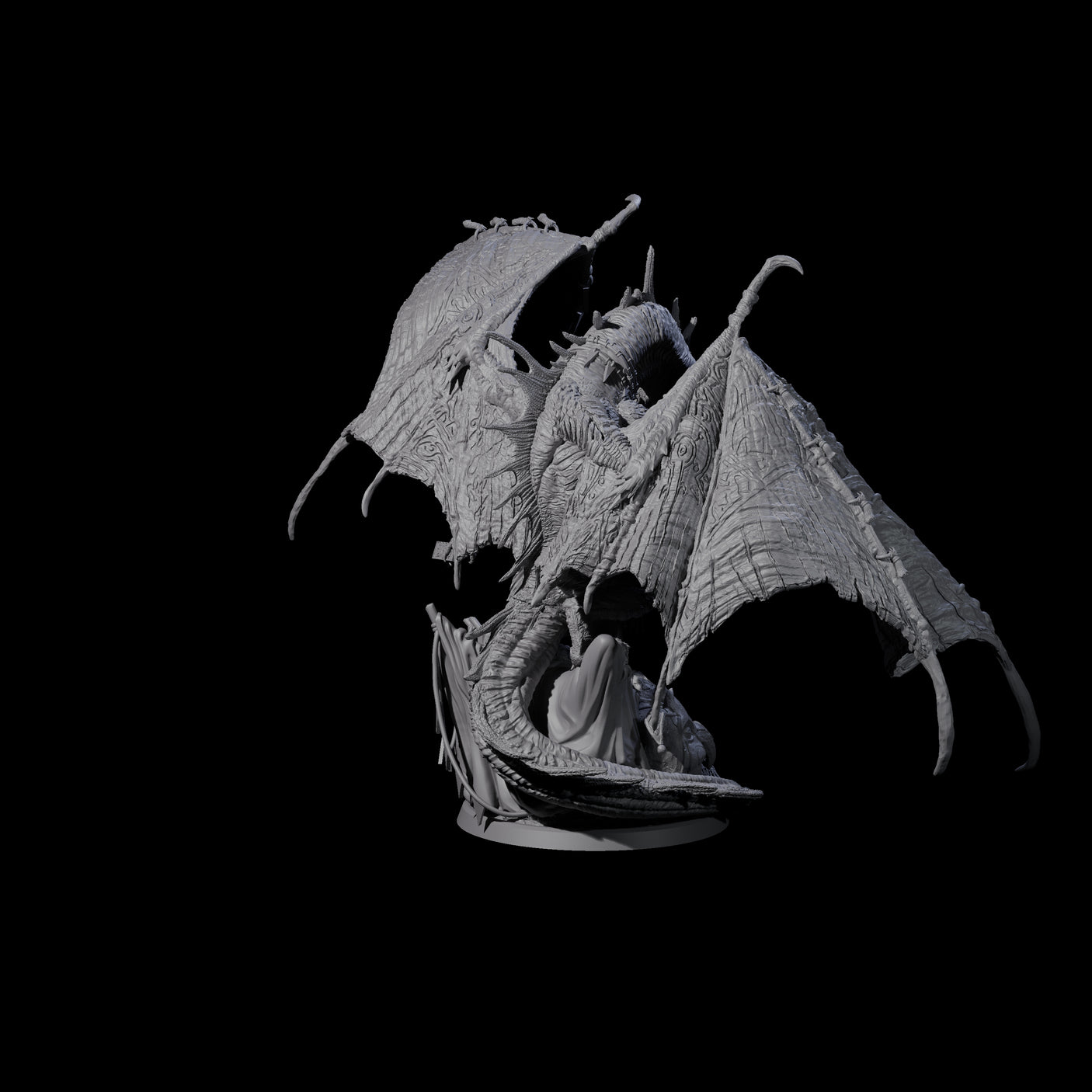 Leering Entertaining Circus Dragon Miniature for Dungeons and Dragons, Pathfinder or other TTRPGs