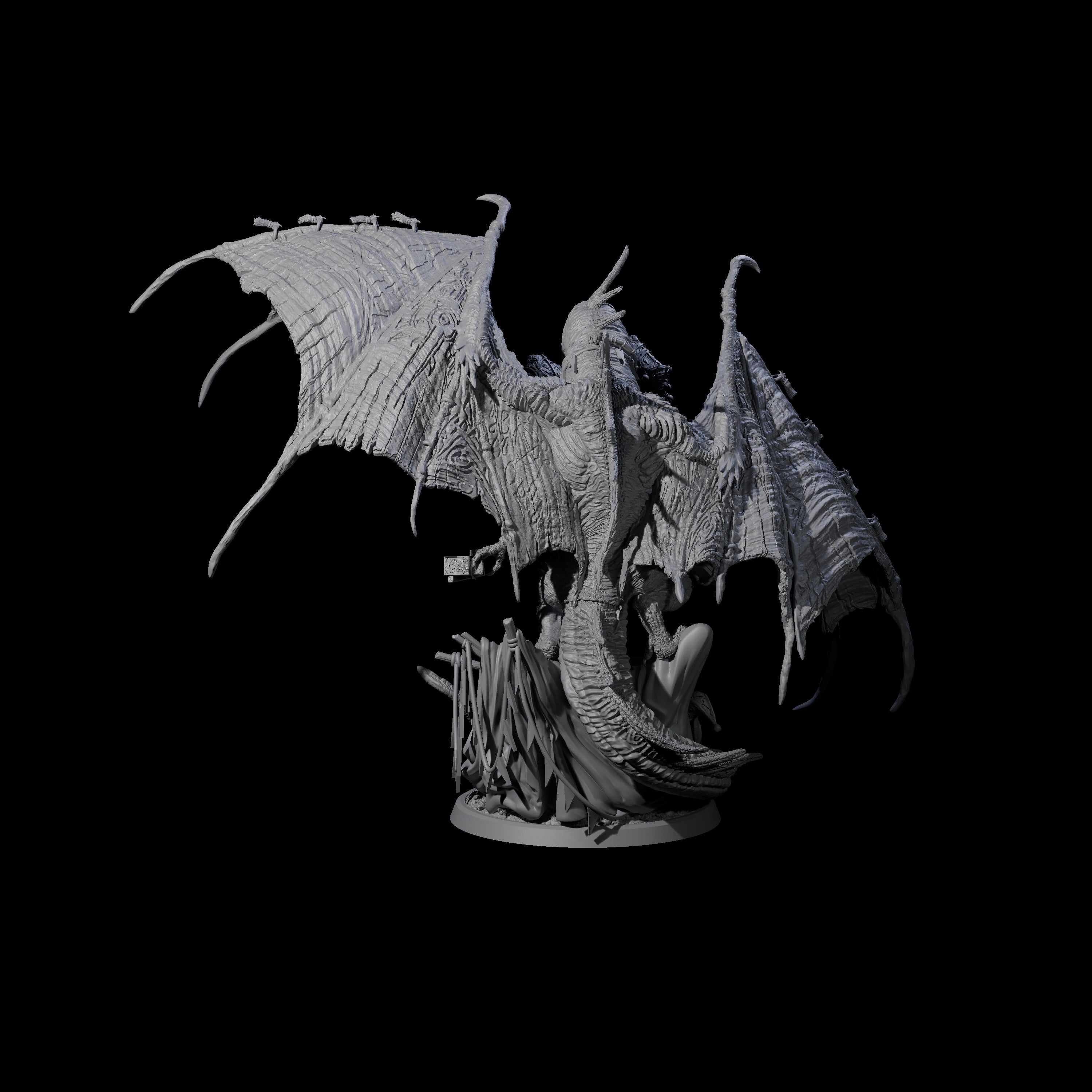 Leering Entertaining Circus Dragon Miniature for Dungeons and Dragons, Pathfinder or other TTRPGs