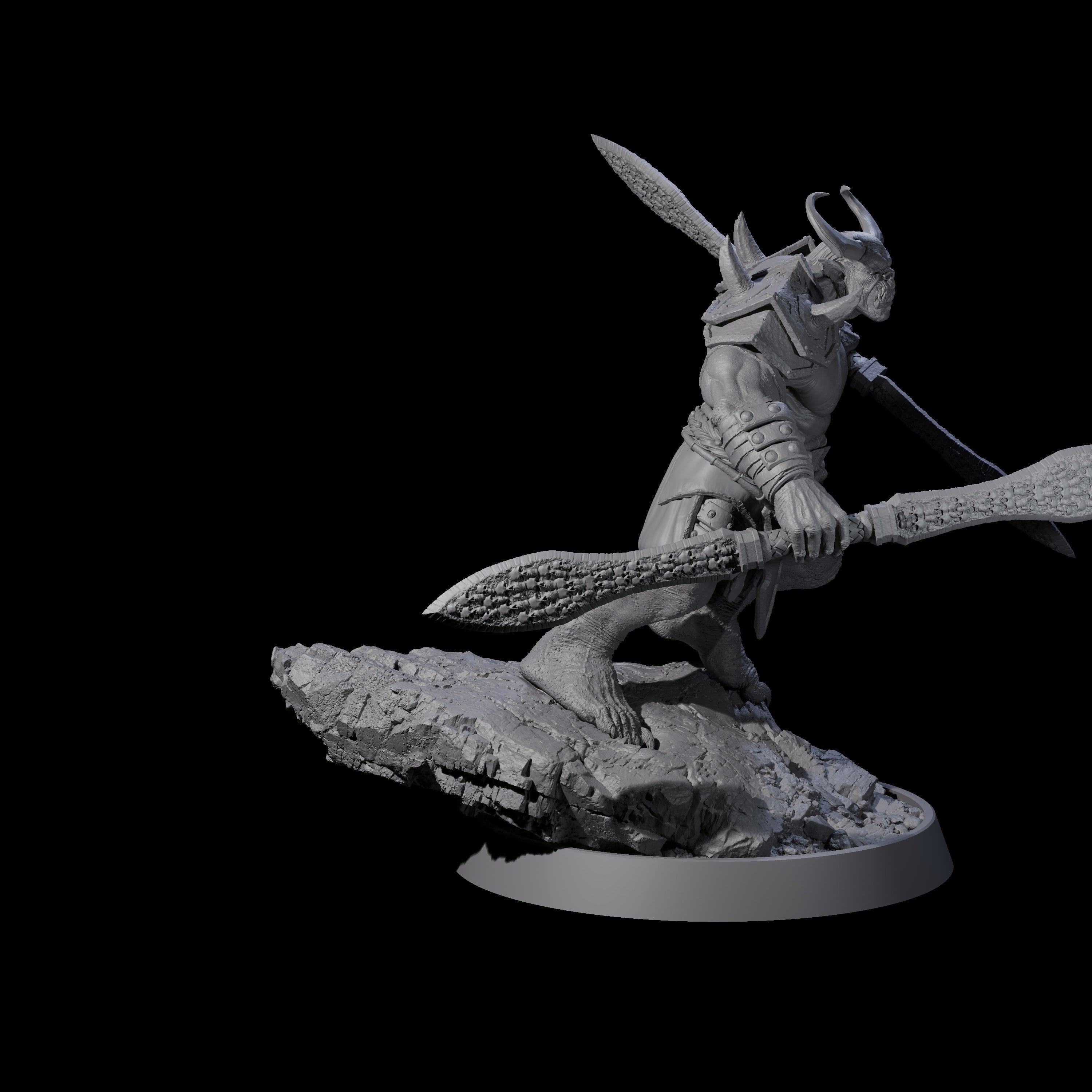 Legionnaire of Hel H Miniature for Dungeons and Dragons, Pathfinder or other TTRPGs