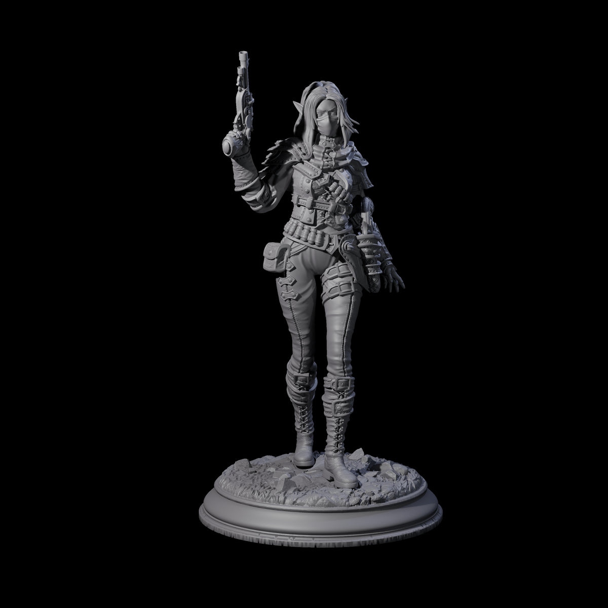 Lethal Gunslinger Miniature for Dungeons and Dragons, Pathfinder or other TTRPGs