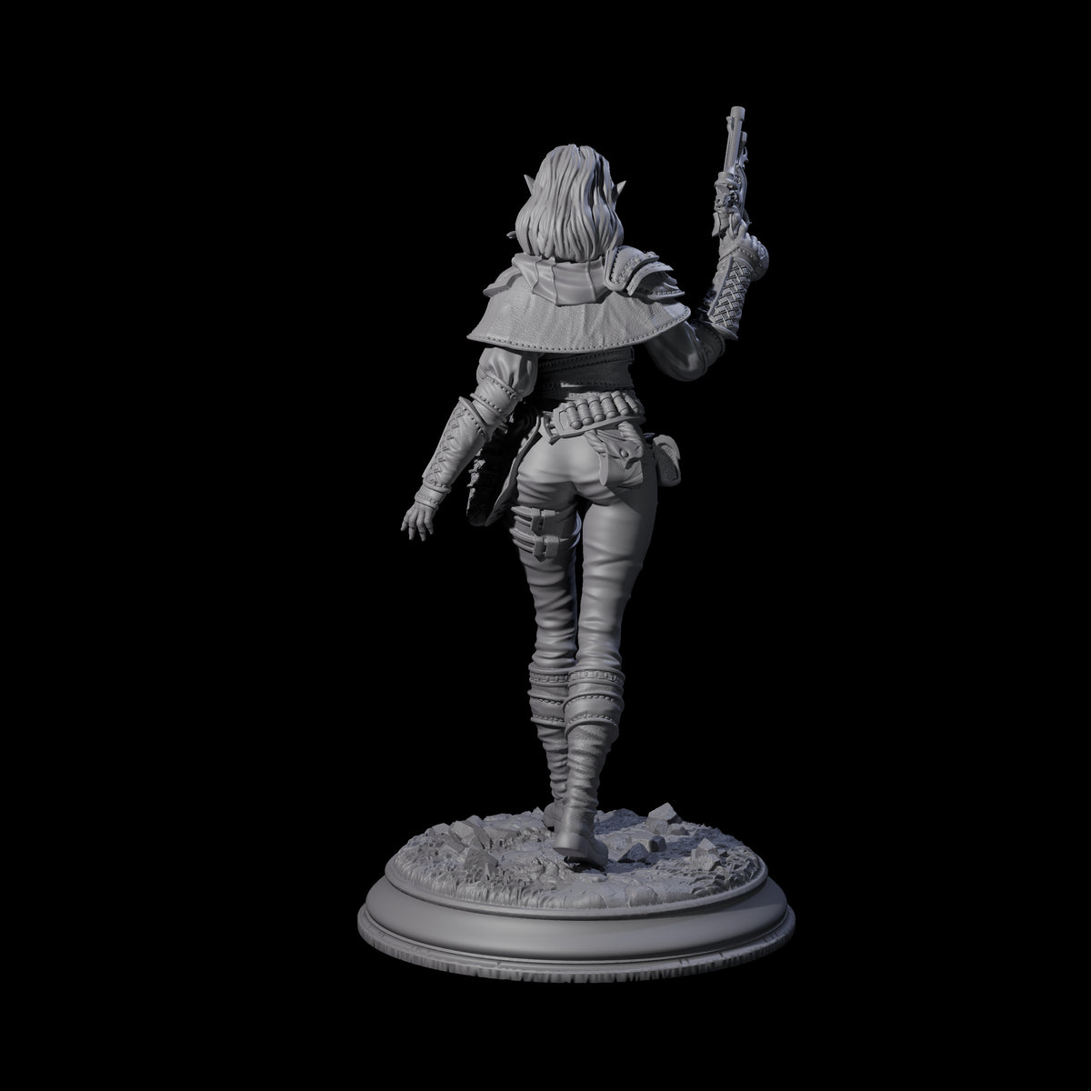 Lethal Gunslinger Miniature for Dungeons and Dragons, Pathfinder or other TTRPGs