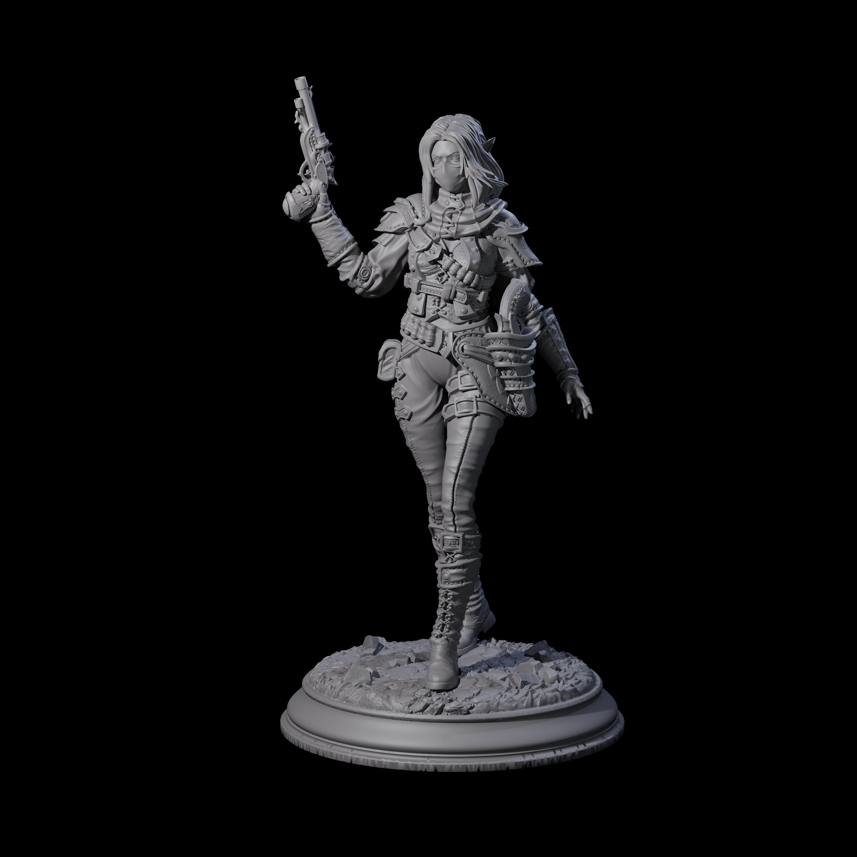 Lethal Gunslinger Miniature for Dungeons and Dragons, Pathfinder or other TTRPGs