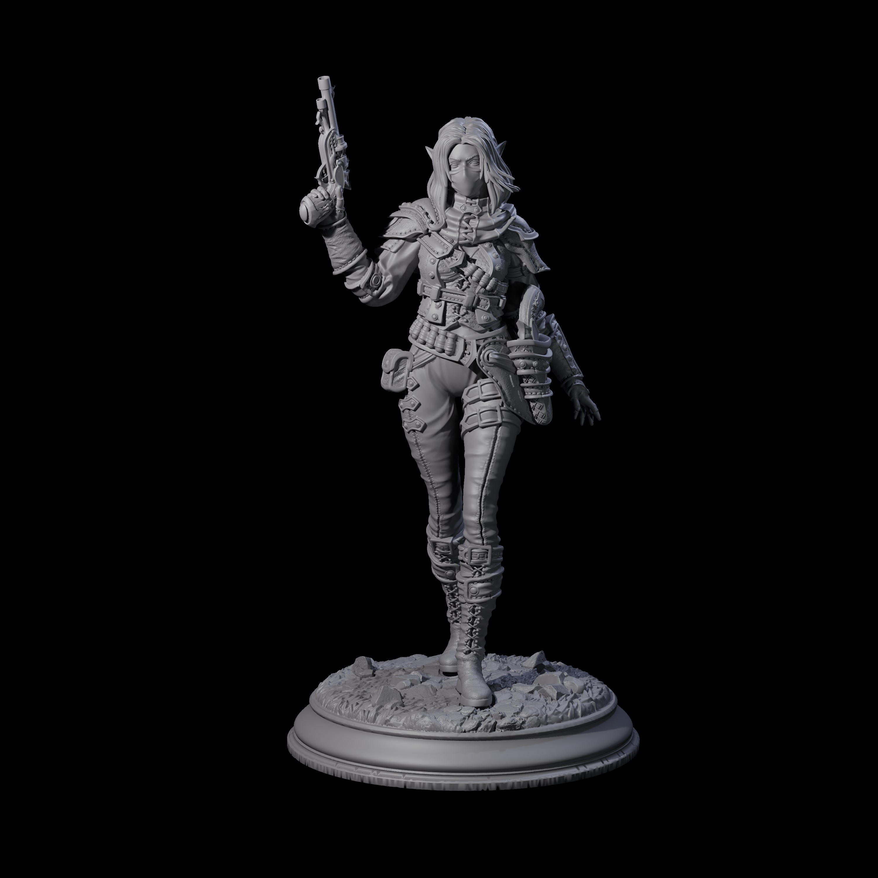 Lethal Gunslinger Miniature for Dungeons and Dragons, Pathfinder or other TTRPGs