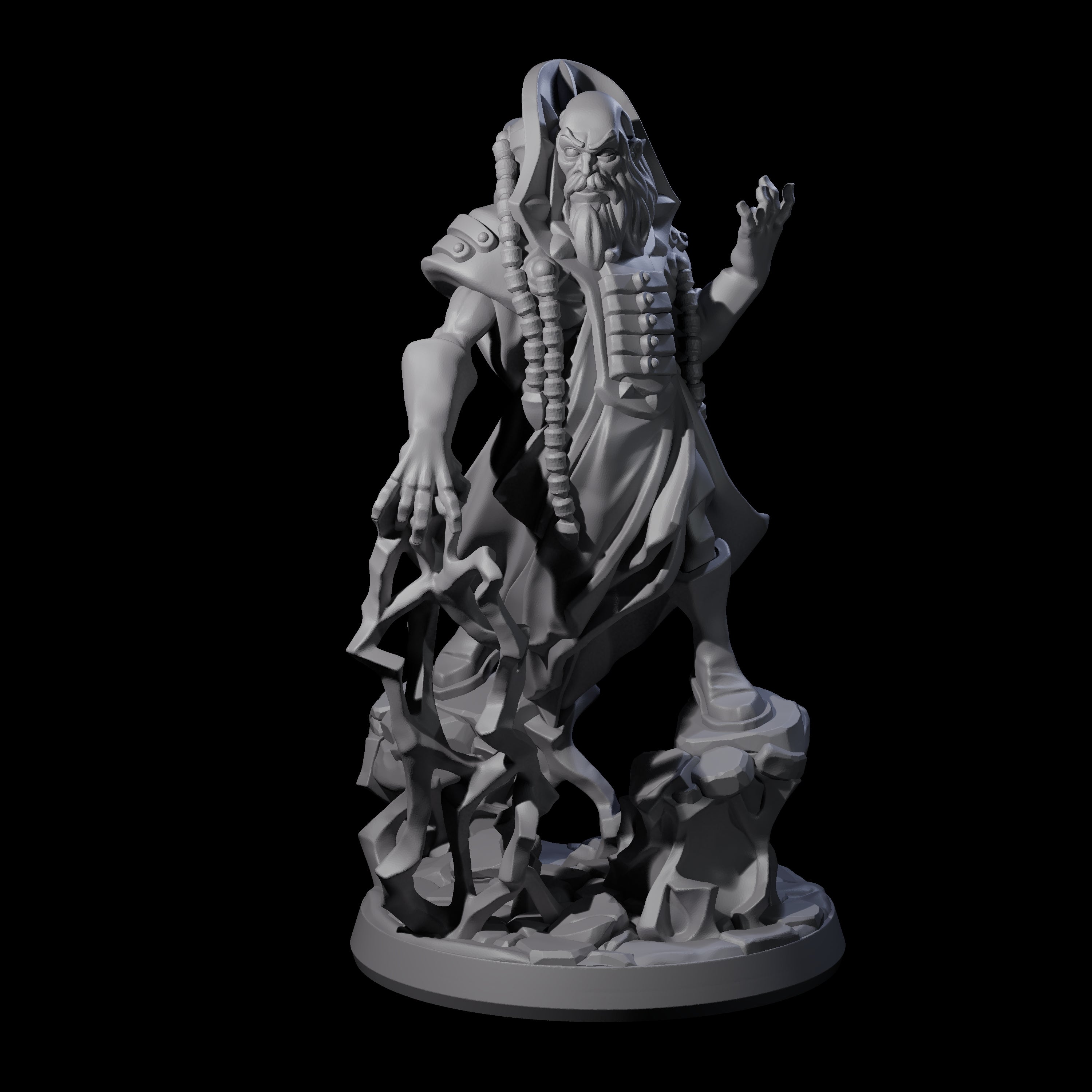 Levitating Master Wizard Miniature for Dungeons and Dragons, Pathfinder or other TTRPGs