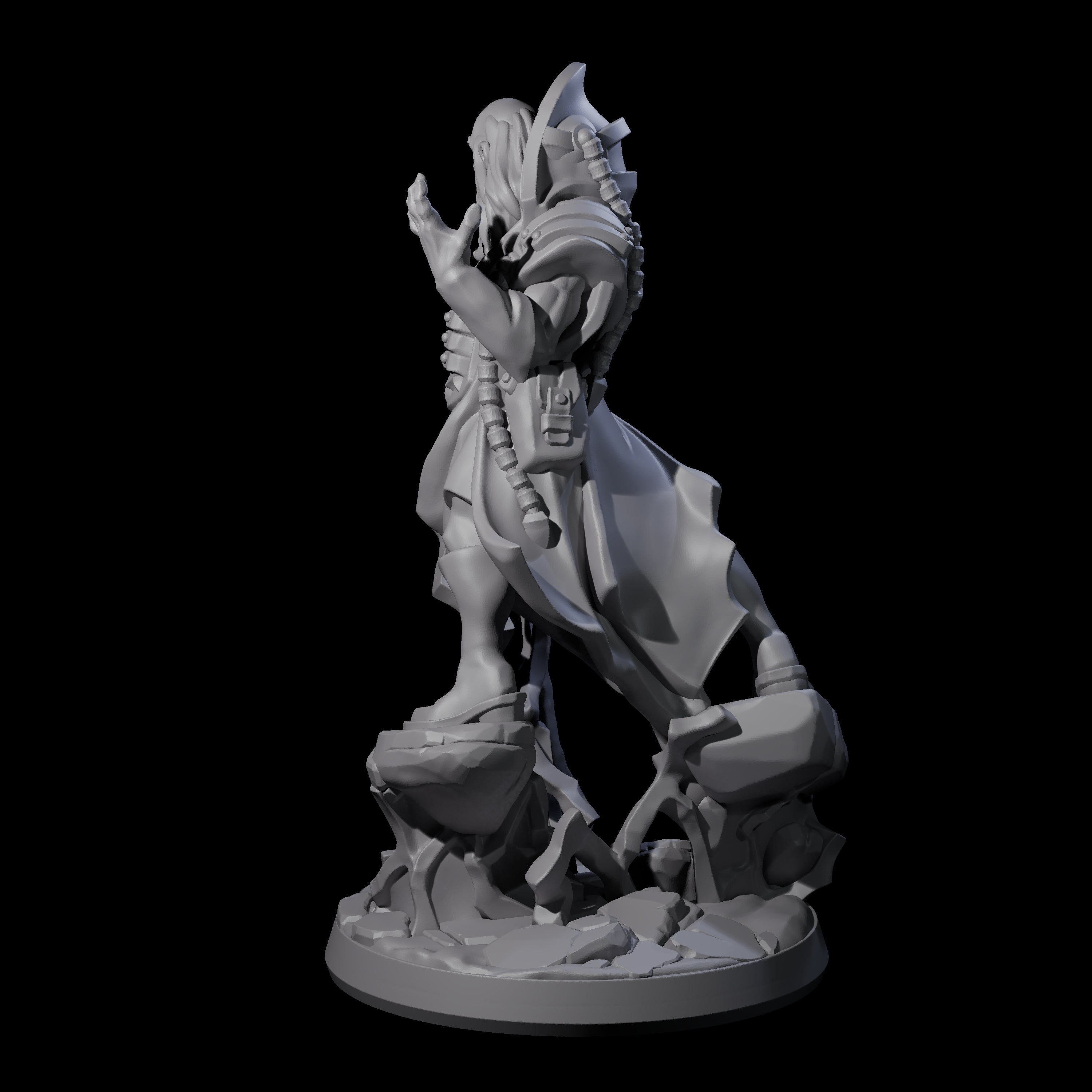Levitating Master Wizard Miniature for Dungeons and Dragons, Pathfinder or other TTRPGs