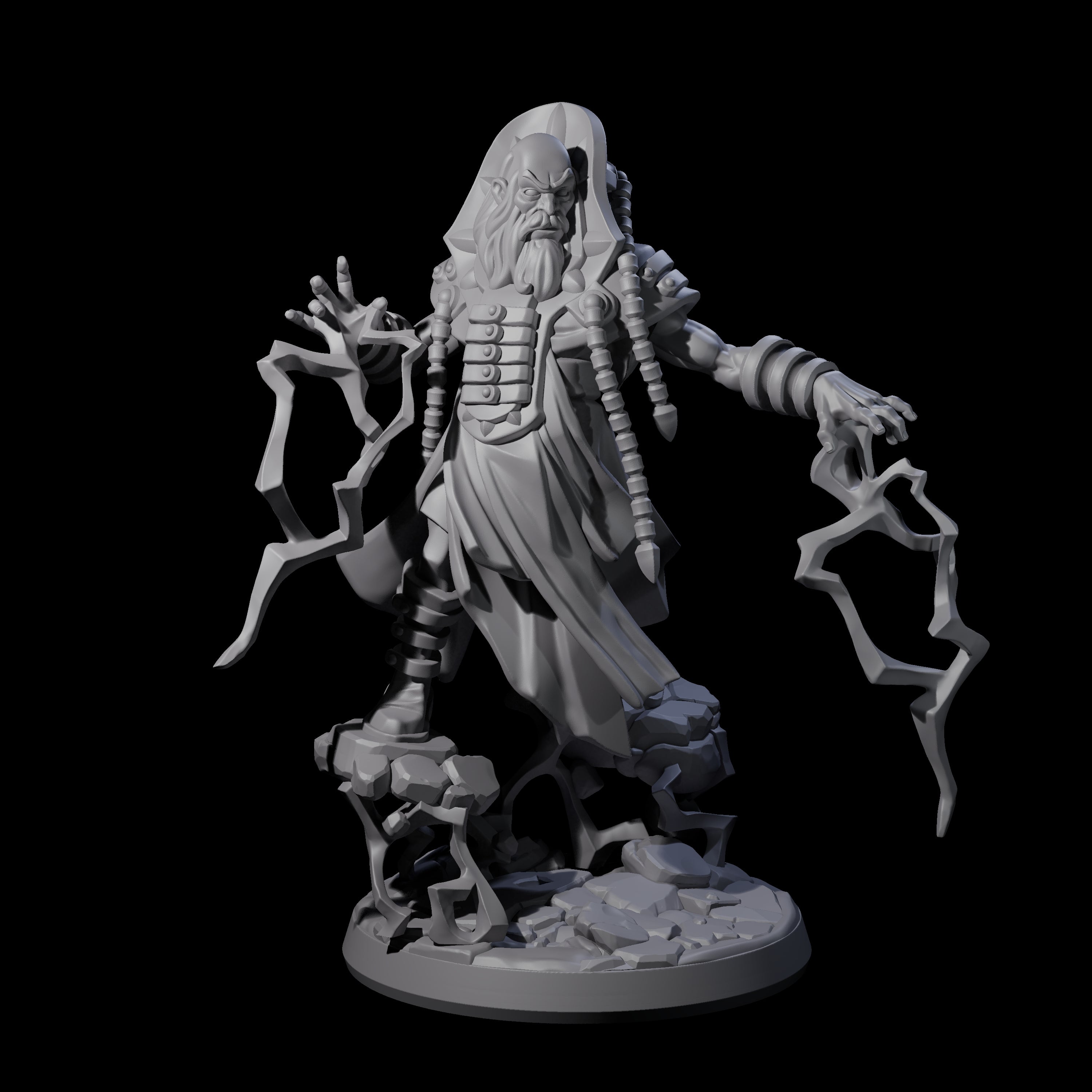 Levitating Master Wizard Miniature for Dungeons and Dragons, Pathfinder or other TTRPGs