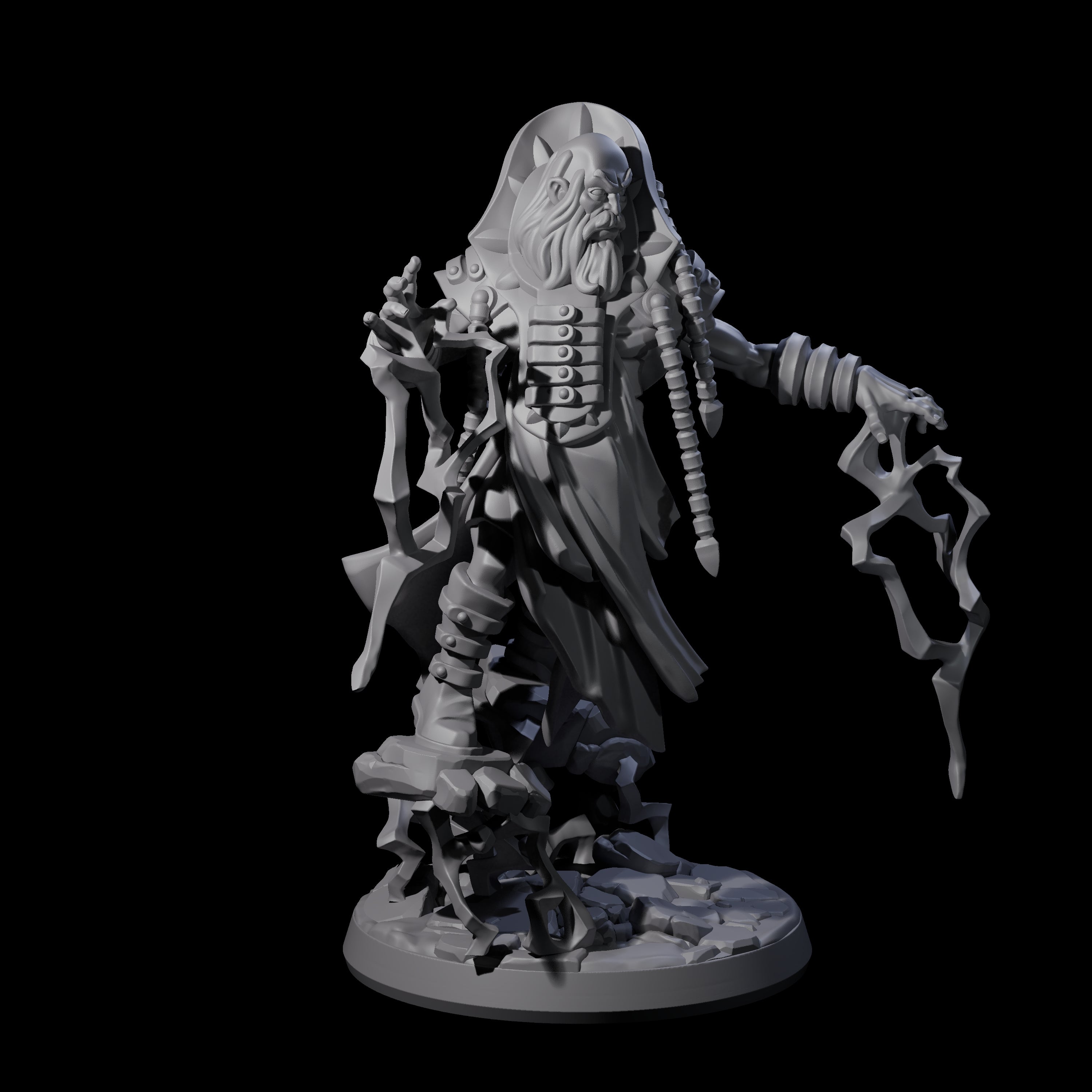 Levitating Master Wizard Miniature for Dungeons and Dragons, Pathfinder or other TTRPGs