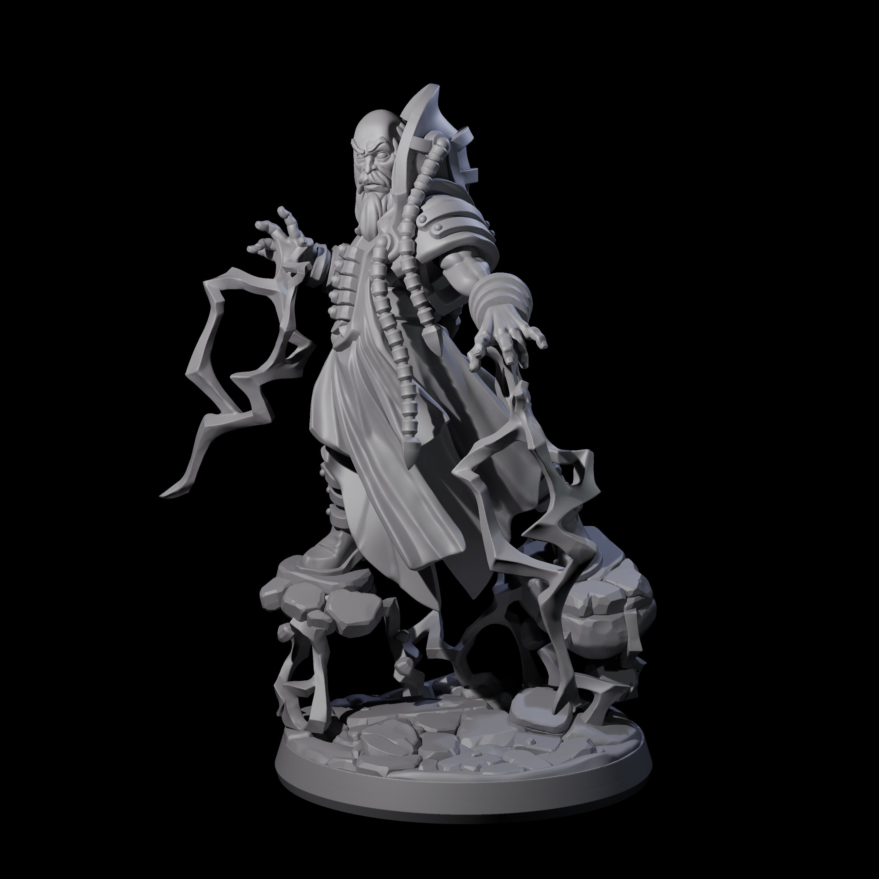 Levitating Master Wizard Miniature for Dungeons and Dragons, Pathfinder or other TTRPGs