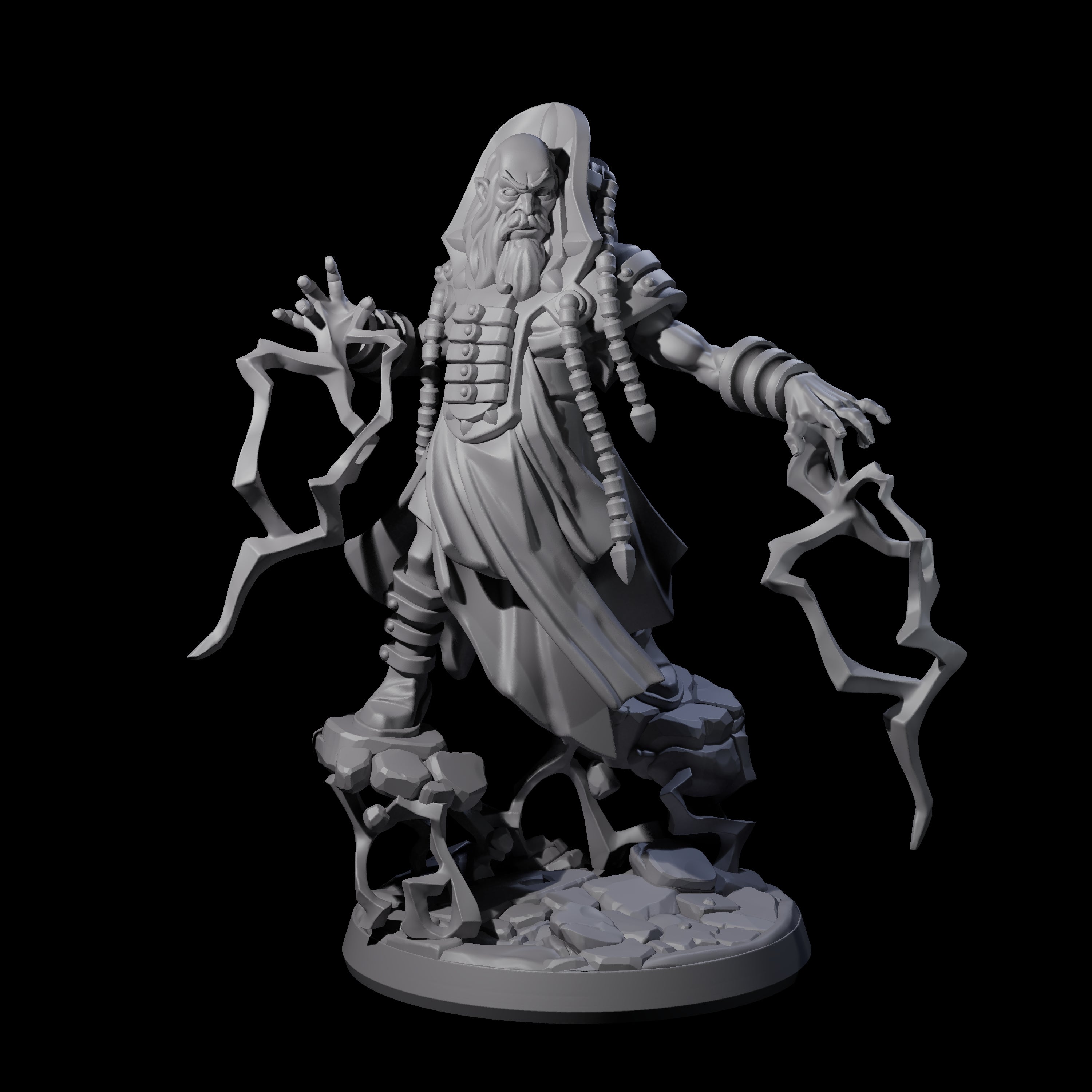 Levitating Master Wizard Miniature for Dungeons and Dragons, Pathfinder or other TTRPGs