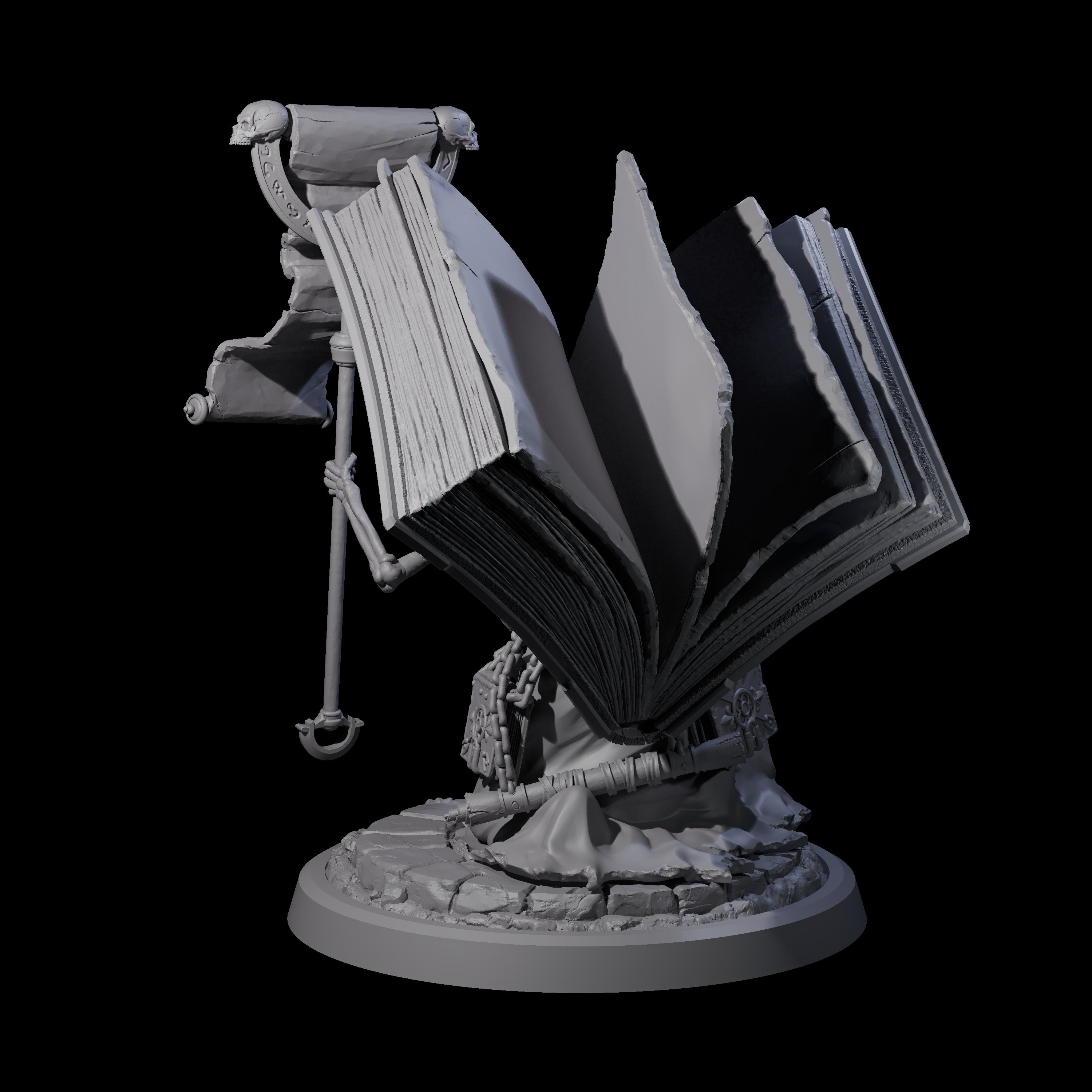 Librarian of the Dead A Miniature for Dungeons and Dragons, Pathfinder or other TTRPGs