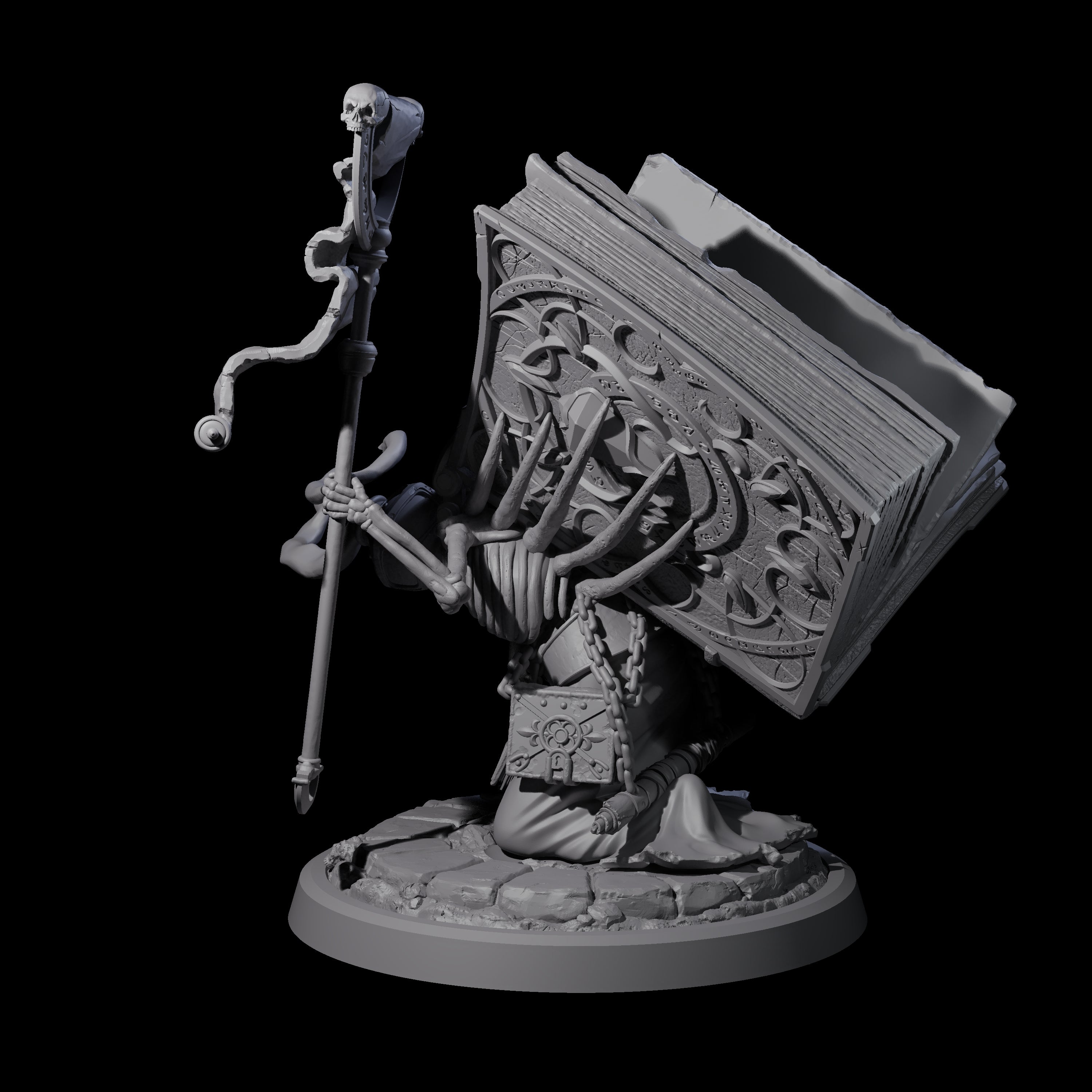 Librarian of the Dead A Miniature for Dungeons and Dragons, Pathfinder or other TTRPGs
