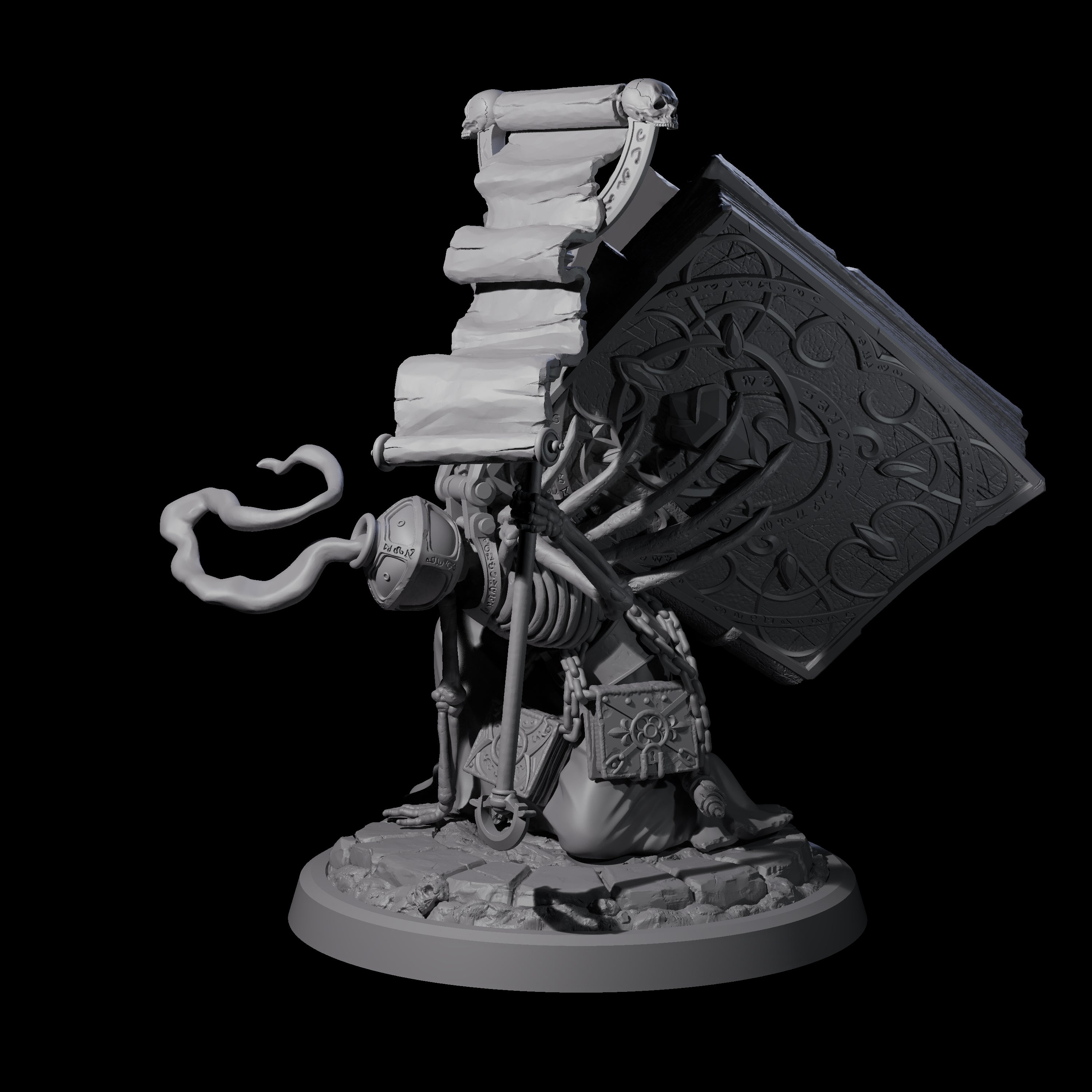 Librarian of the Dead A Miniature for Dungeons and Dragons, Pathfinder or other TTRPGs