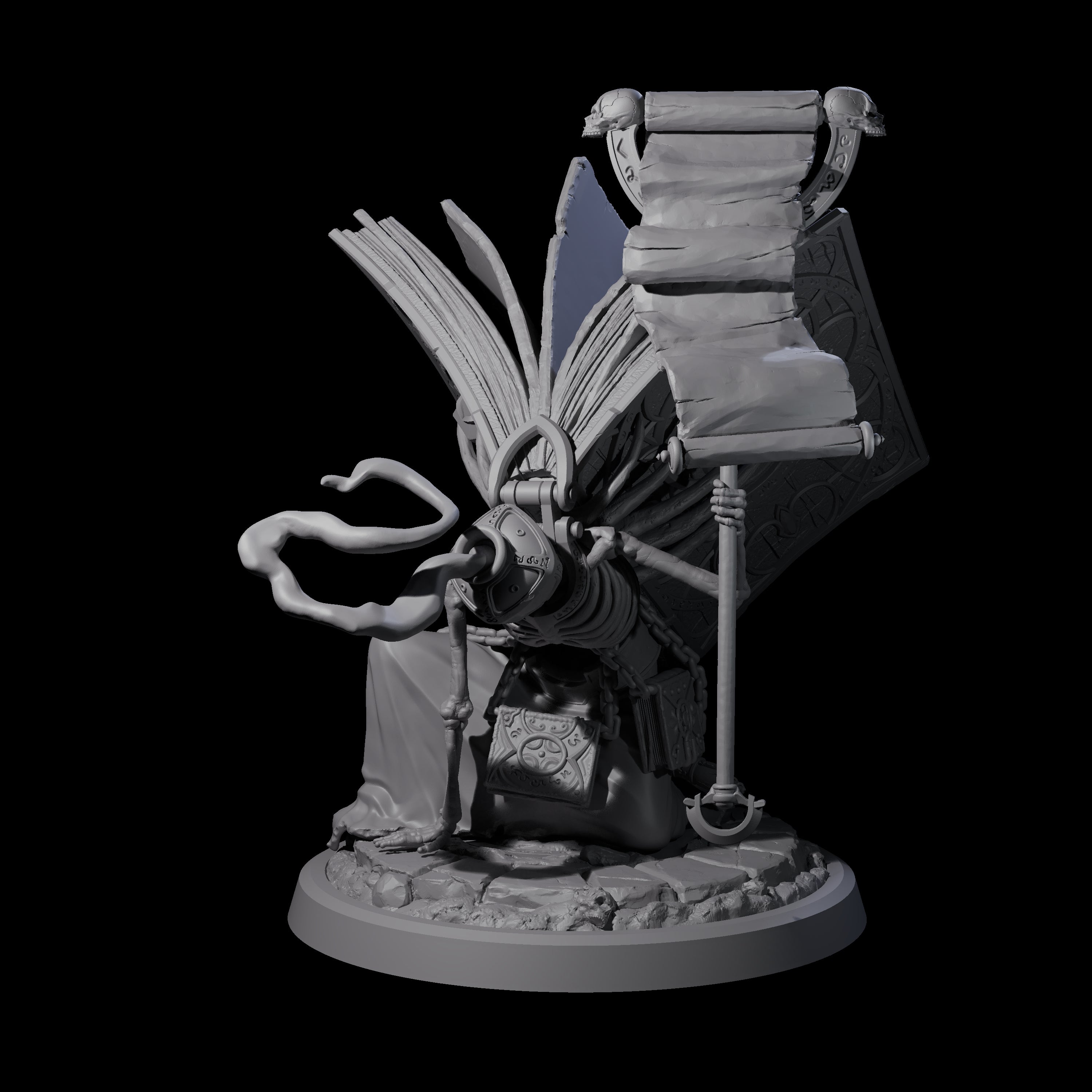 Librarian of the Dead A Miniature for Dungeons and Dragons, Pathfinder or other TTRPGs