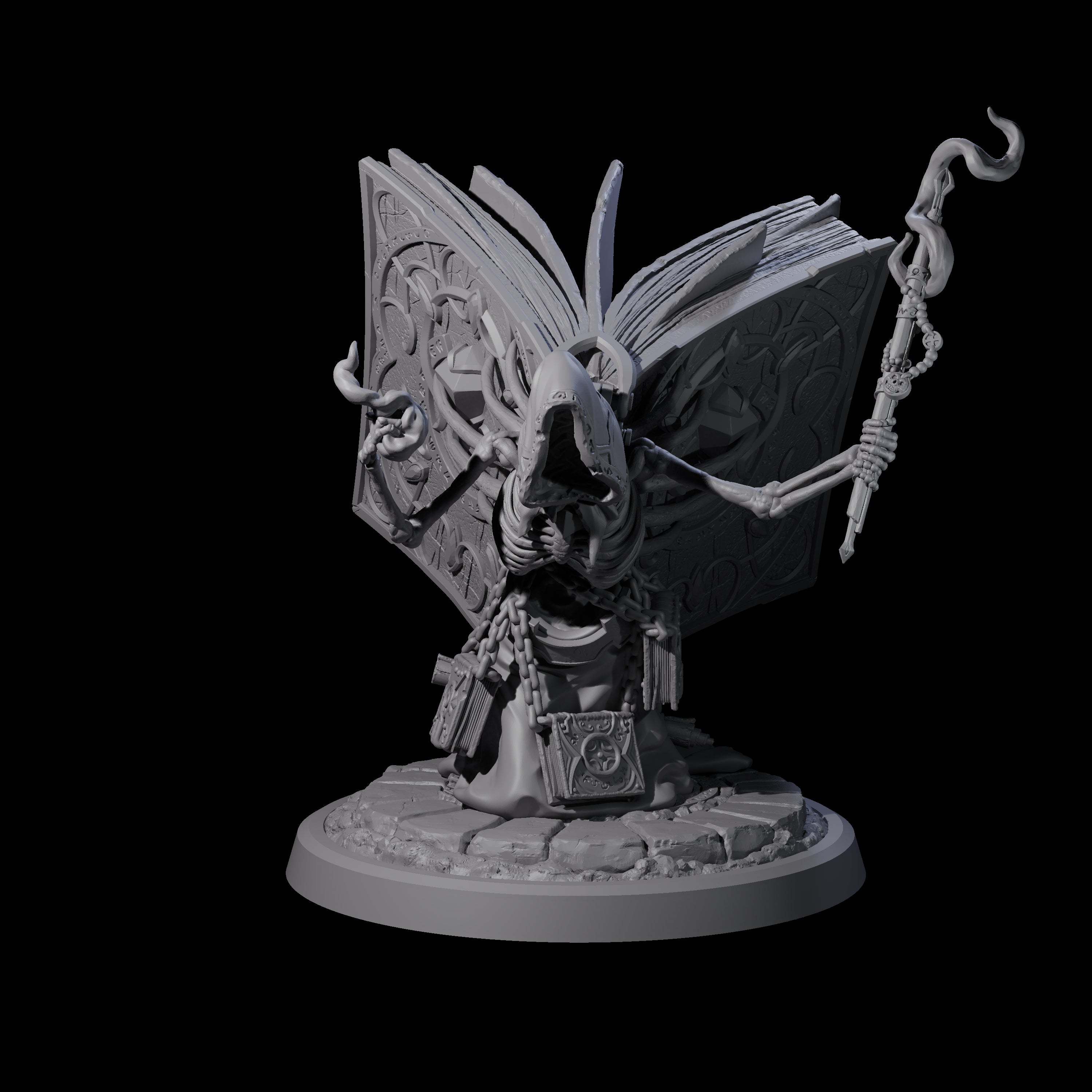 Librarian of the Dead B Miniature for Dungeons and Dragons, Pathfinder or other TTRPGs