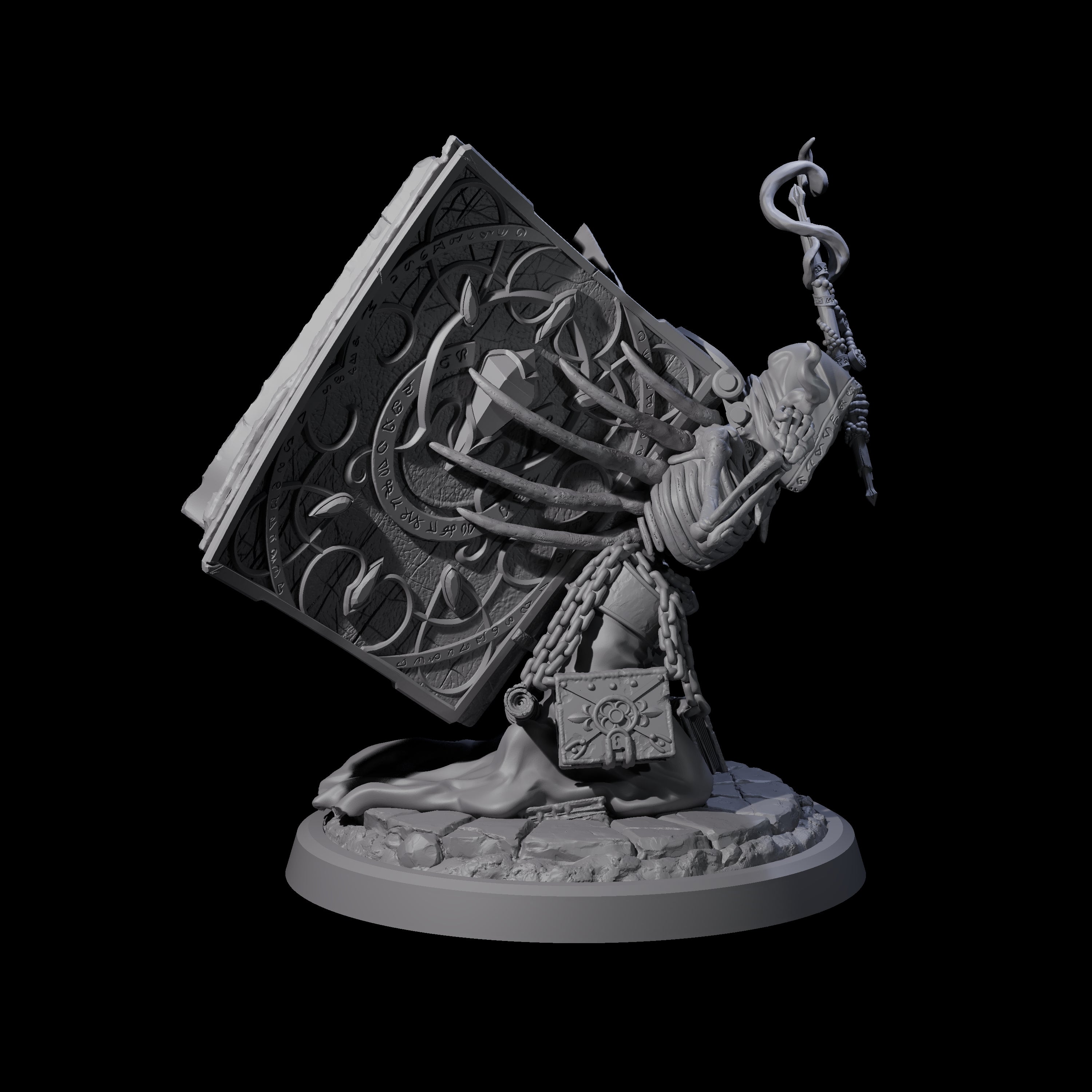 Librarian of the Dead B Miniature for Dungeons and Dragons, Pathfinder or other TTRPGs