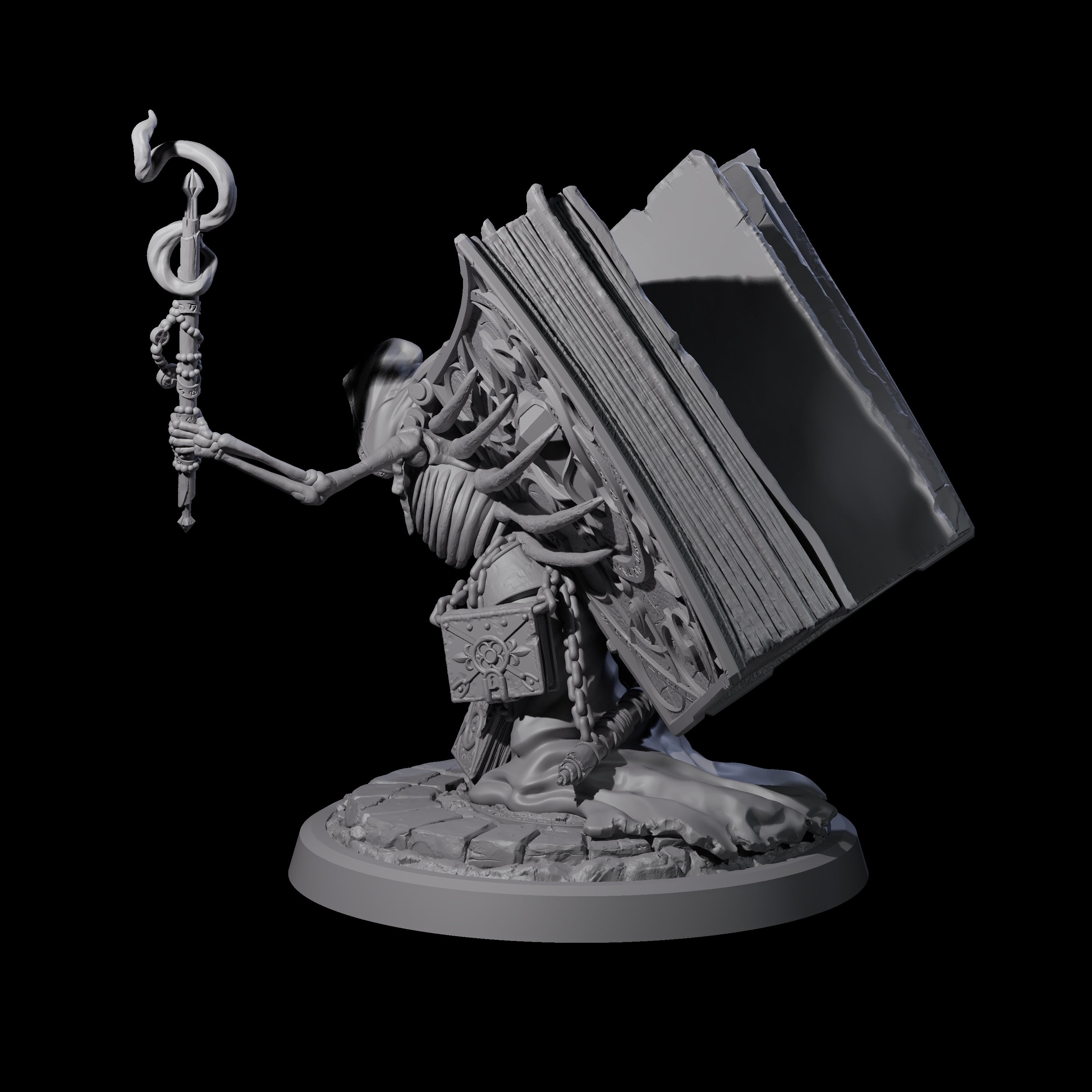 Librarian of the Dead B Miniature for Dungeons and Dragons, Pathfinder or other TTRPGs