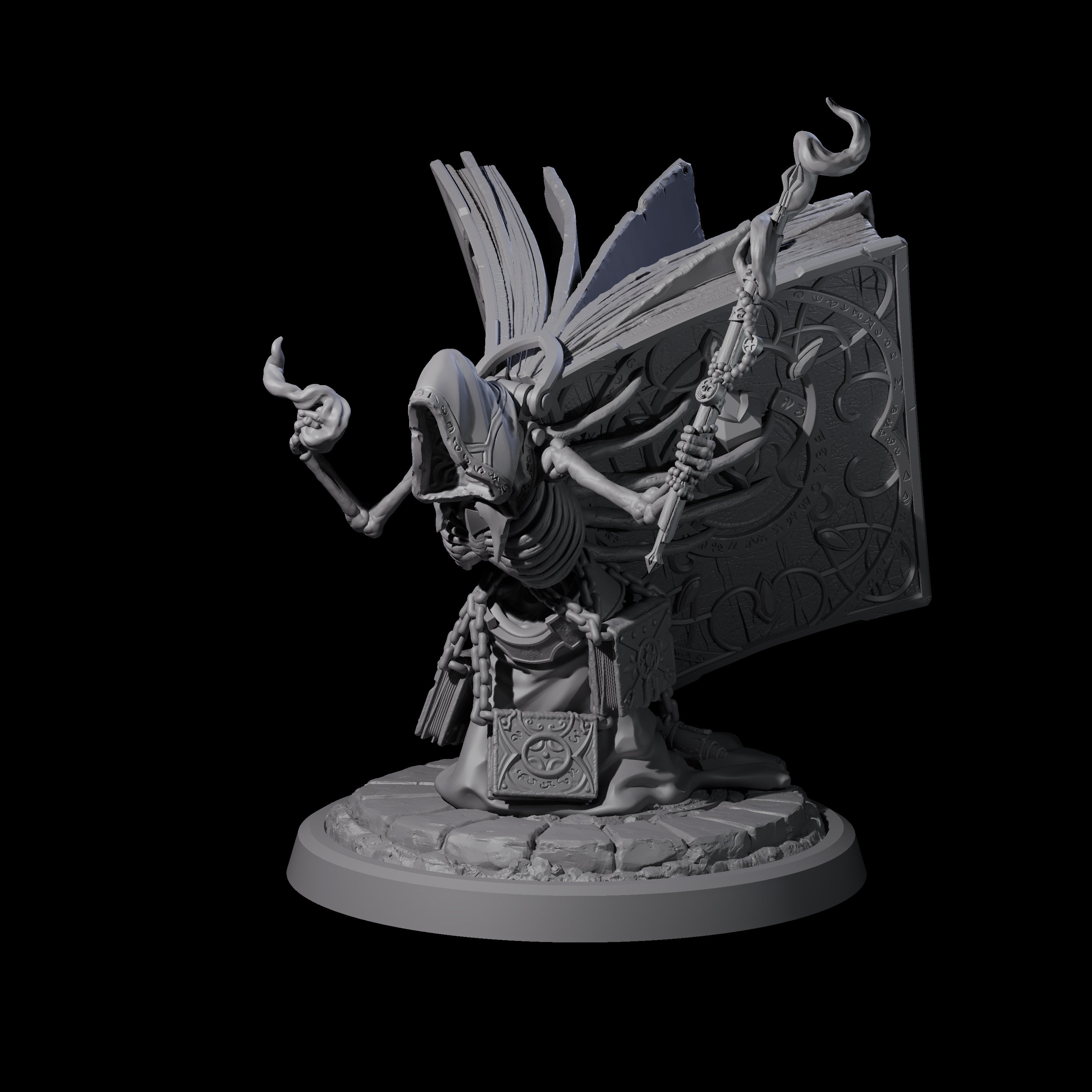 Librarian of the Dead B Miniature for Dungeons and Dragons, Pathfinder or other TTRPGs