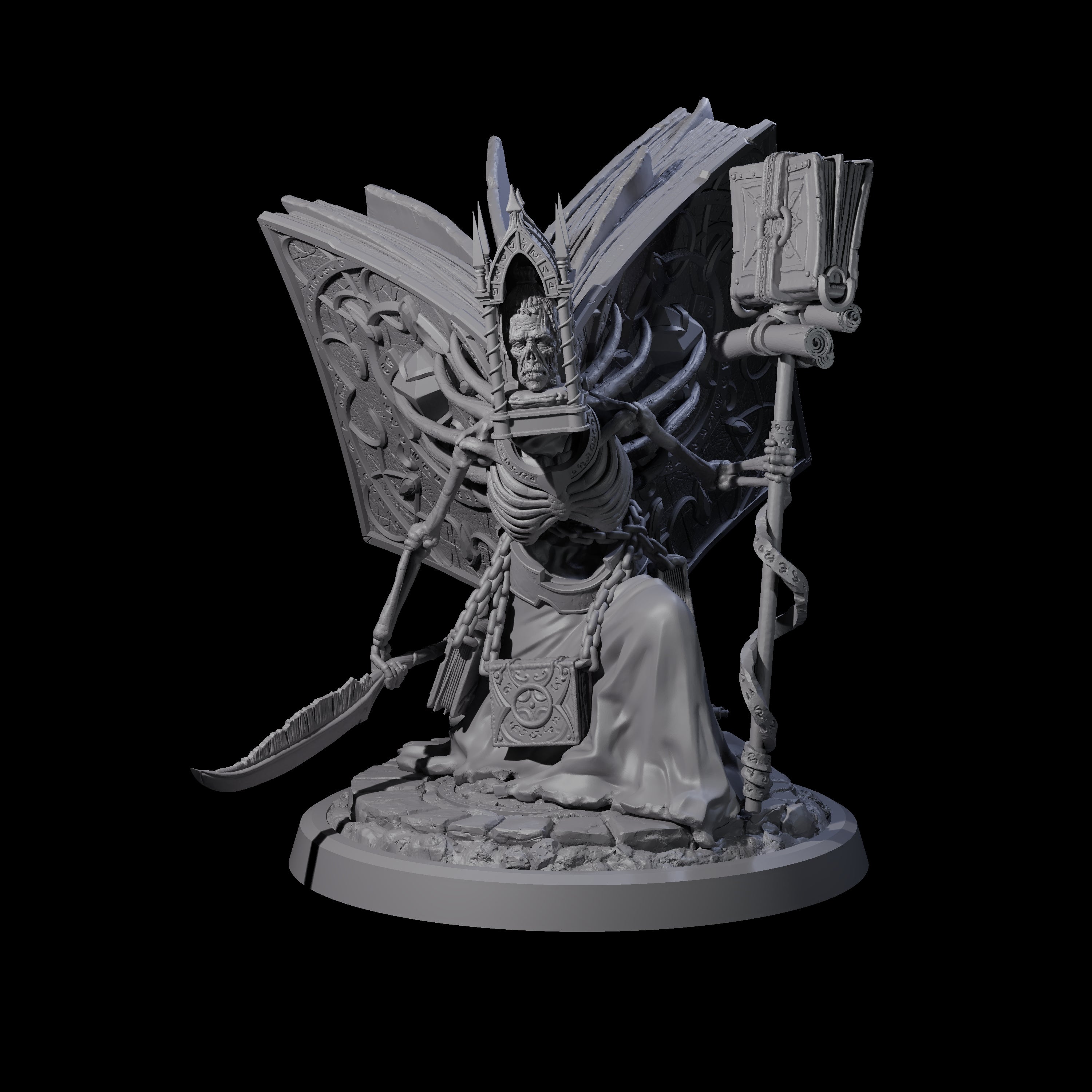 Librarian of the Dead C Miniature for Dungeons and Dragons, Pathfinder or other TTRPGs