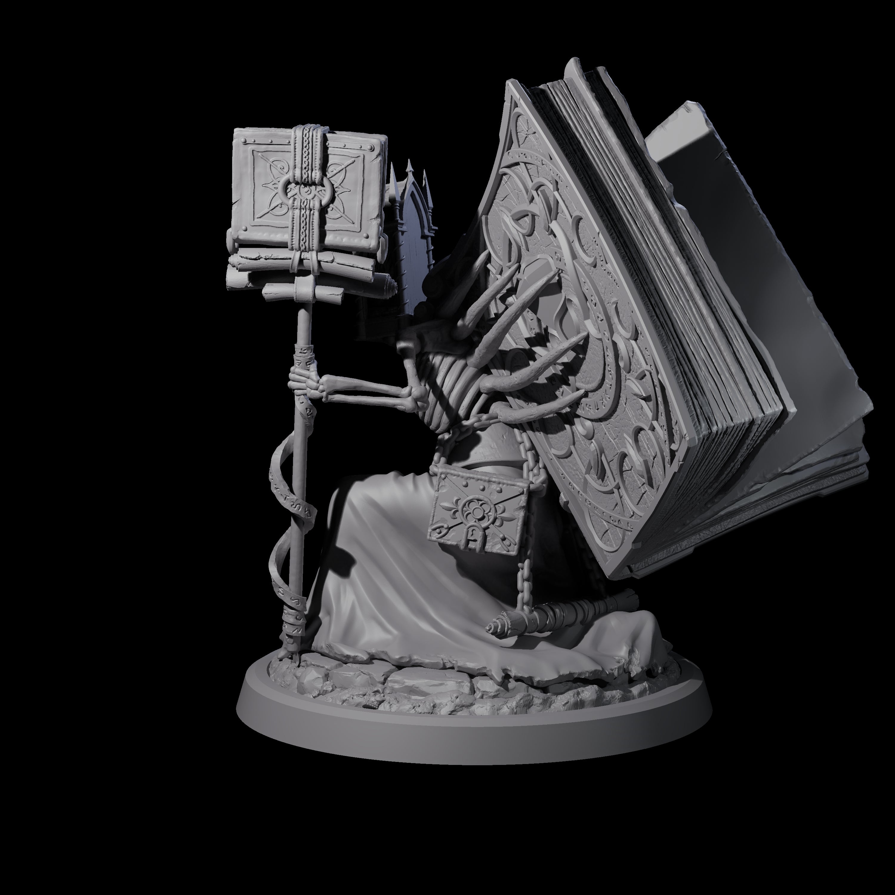 Librarian of the Dead C Miniature for Dungeons and Dragons, Pathfinder or other TTRPGs