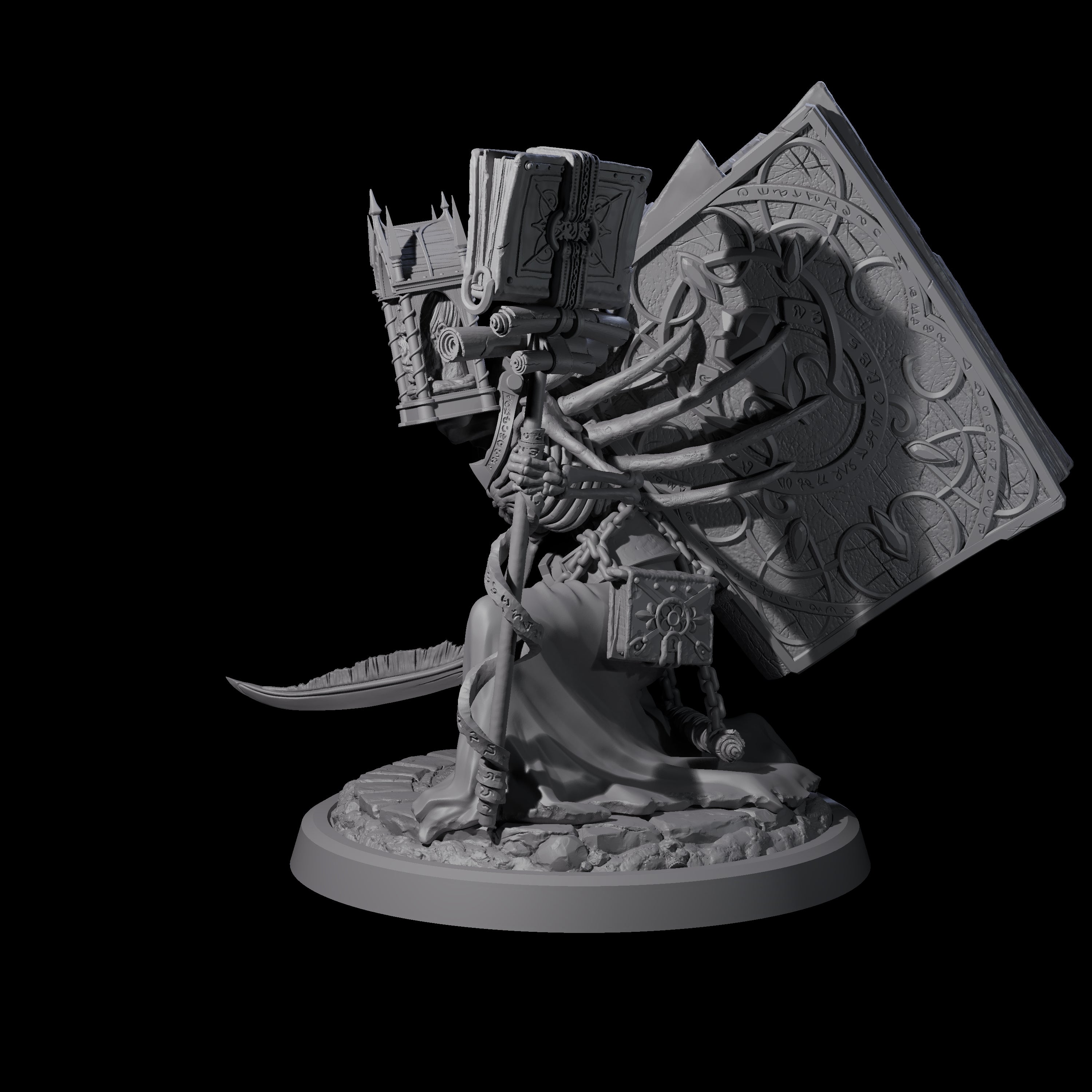 Librarian of the Dead C Miniature for Dungeons and Dragons, Pathfinder or other TTRPGs