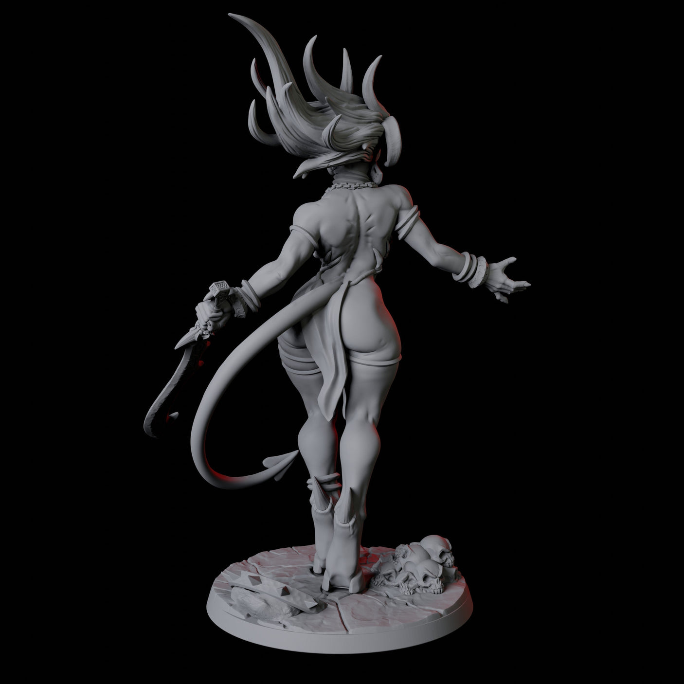 Lilith Pin-up Miniature for Dungeons and Dragons, Pathfinder or other TTRPGs