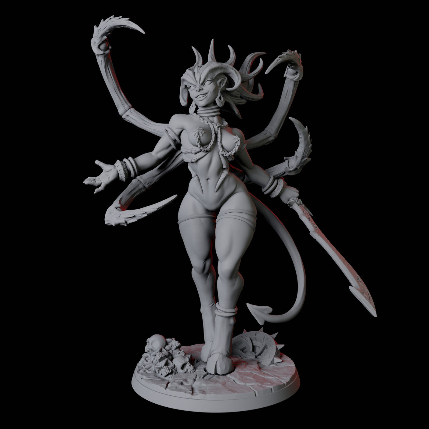 Lilith Pin-up Miniature for Dungeons and Dragons, Pathfinder or other TTRPGs