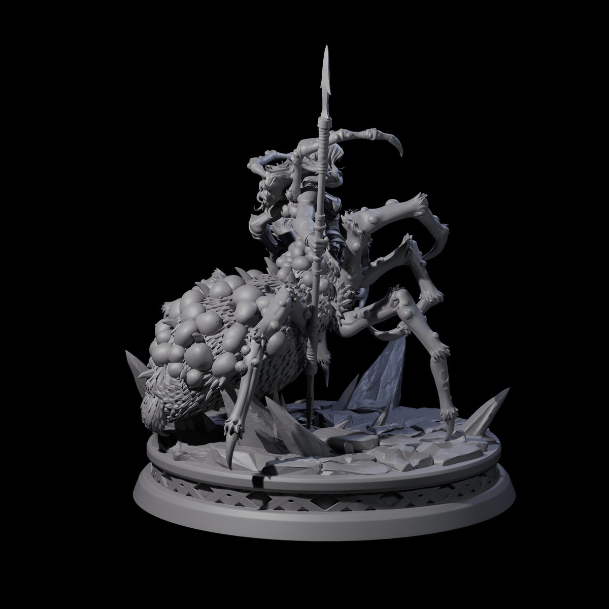 Lilth's Champion - Confident Drider Miniature for Dungeons and Dragons, Pathfinder or other TTRPGs