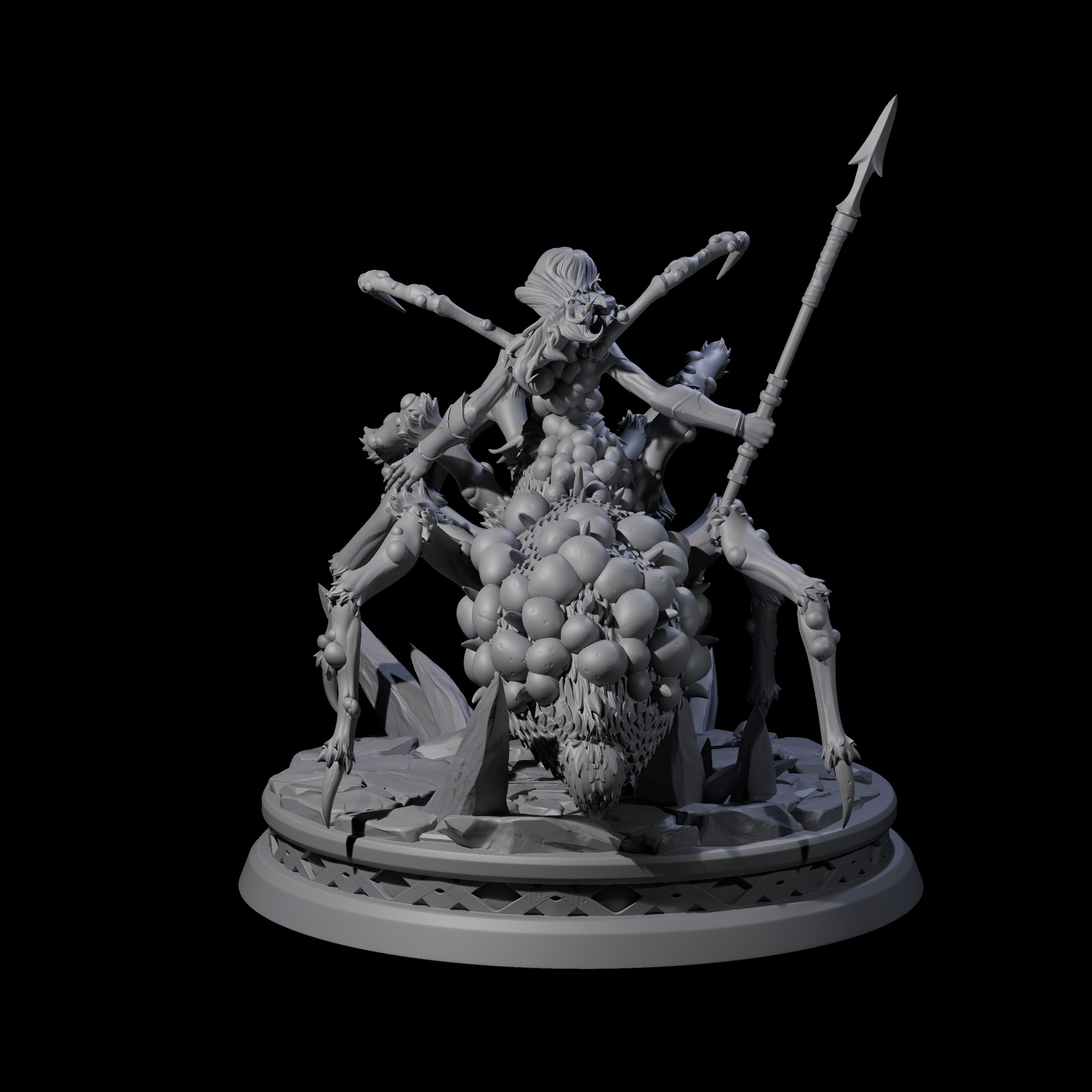 Lilth's Champion - Confident Drider Miniature for Dungeons and Dragons, Pathfinder or other TTRPGs