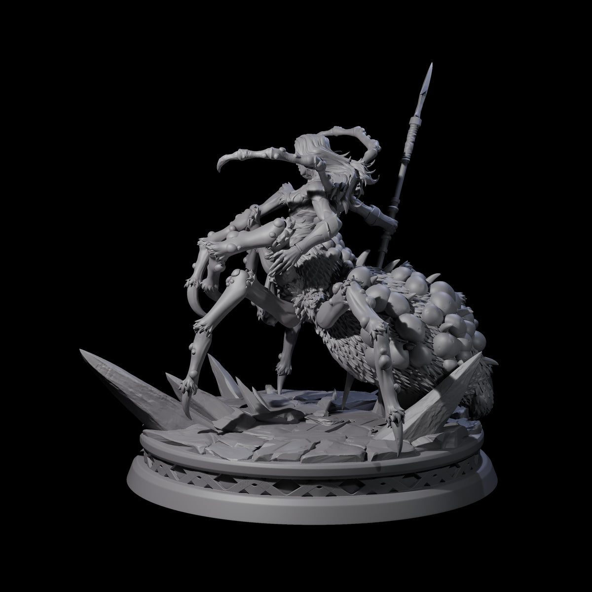 Lilth's Champion - Confident Drider Miniature for Dungeons and Dragons, Pathfinder or other TTRPGs