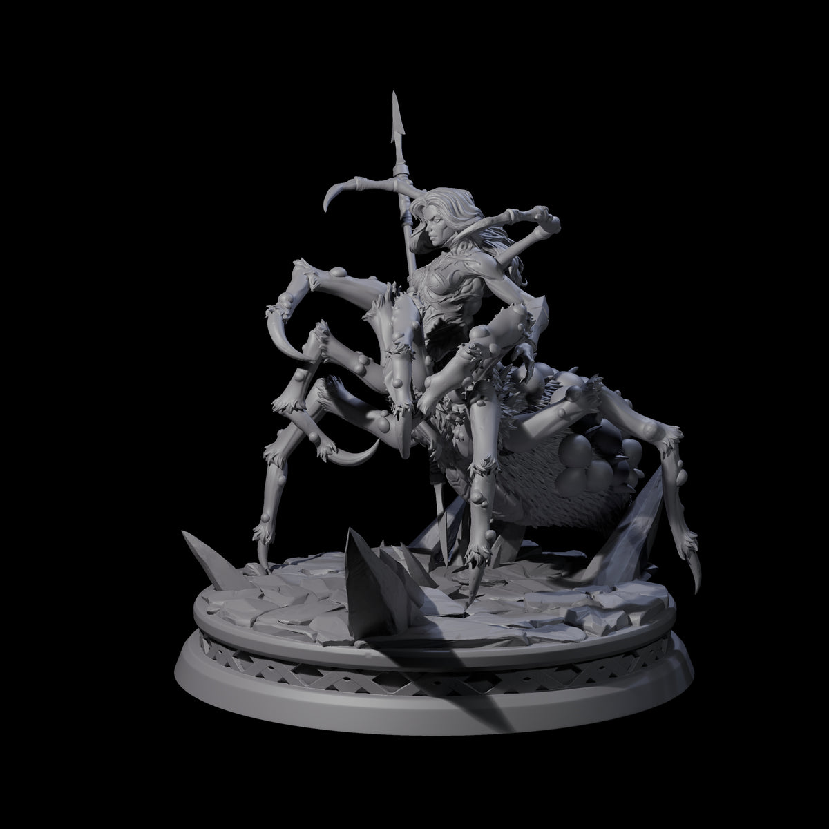 Lilth's Champion - Confident Drider Miniature for Dungeons and Dragons, Pathfinder or other TTRPGs