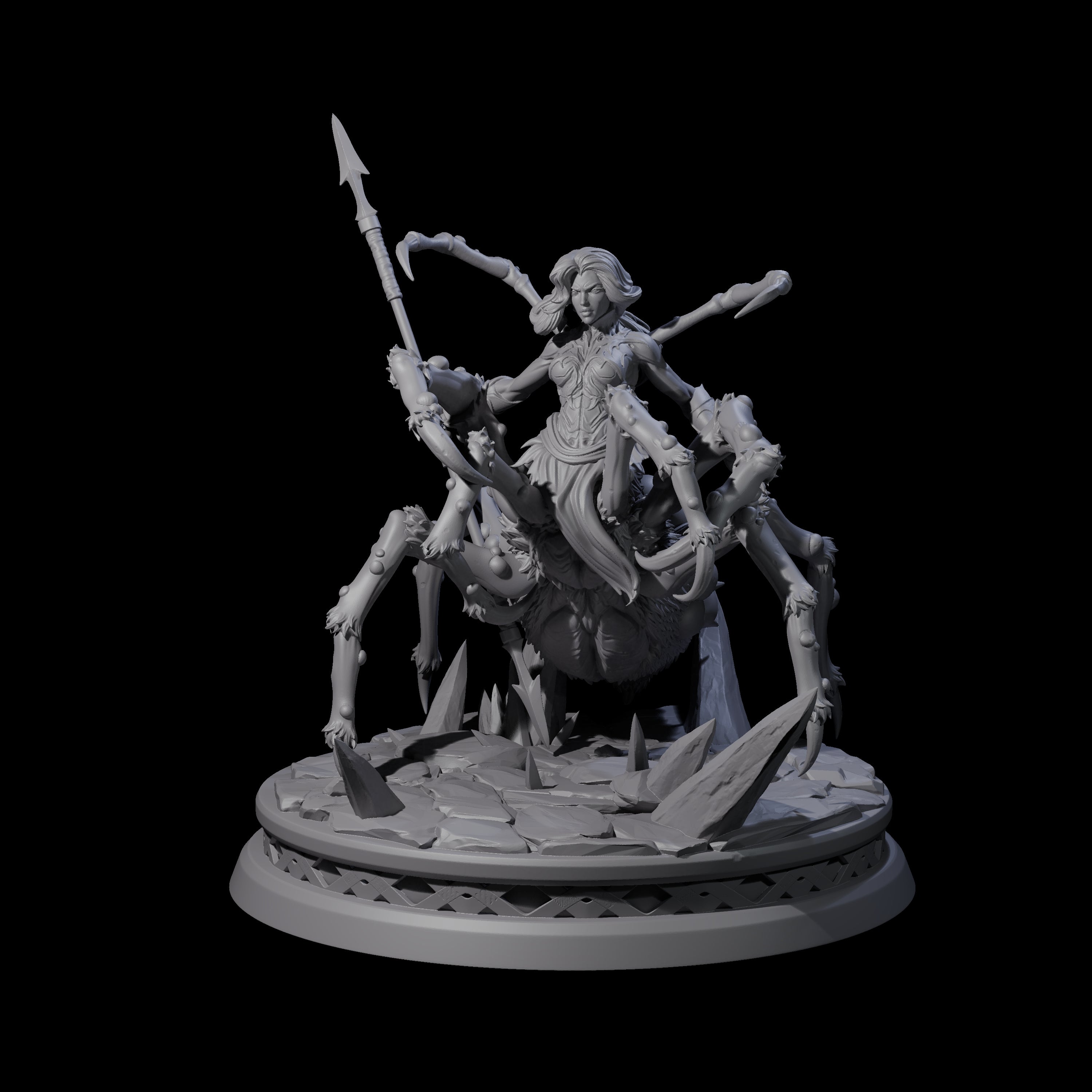 Lilth's Champion - Confident Drider Miniature for Dungeons and Dragons, Pathfinder or other TTRPGs