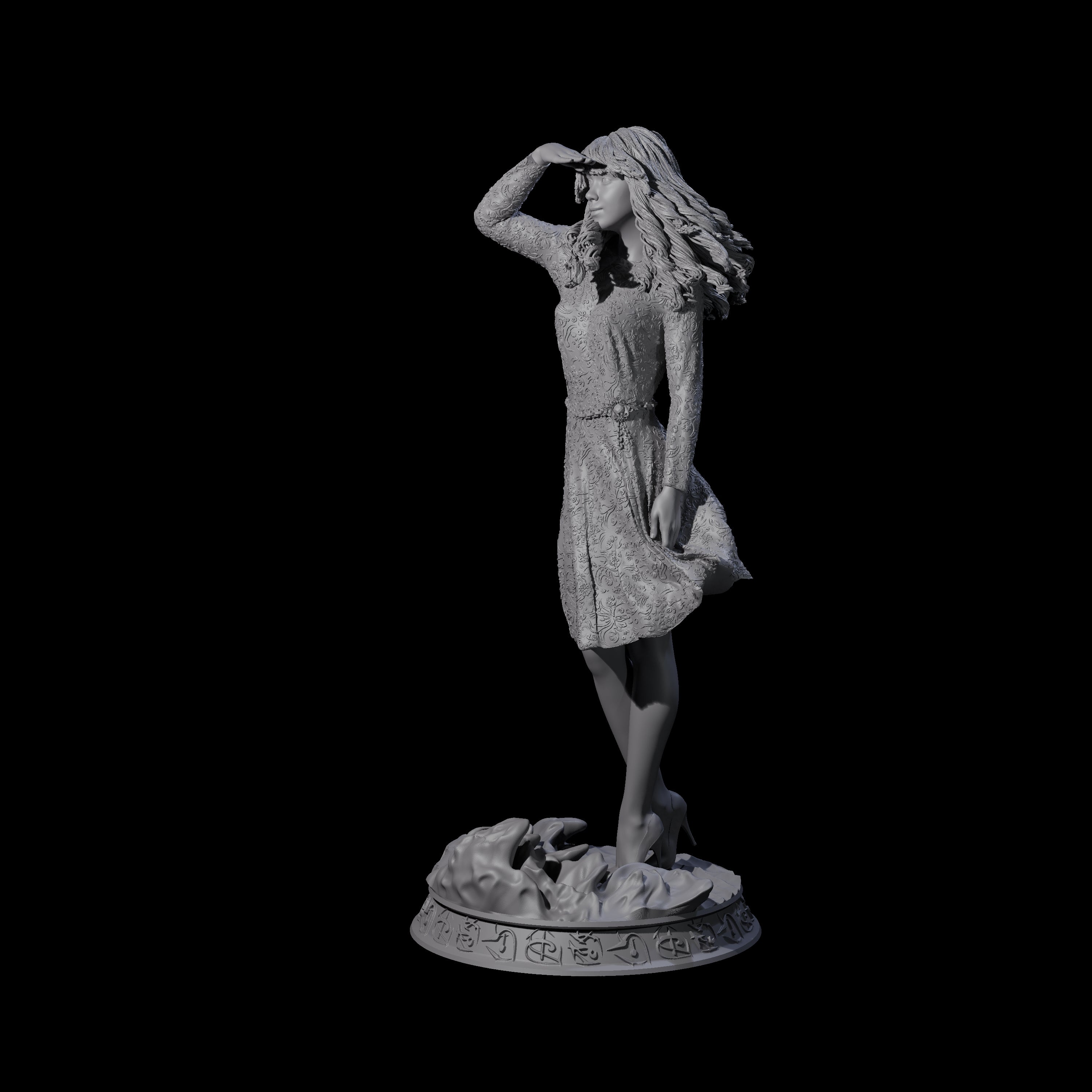 Linda - Lookout Heroine Miniature for Dungeons and Dragons, Pathfinder or other TTRPGs