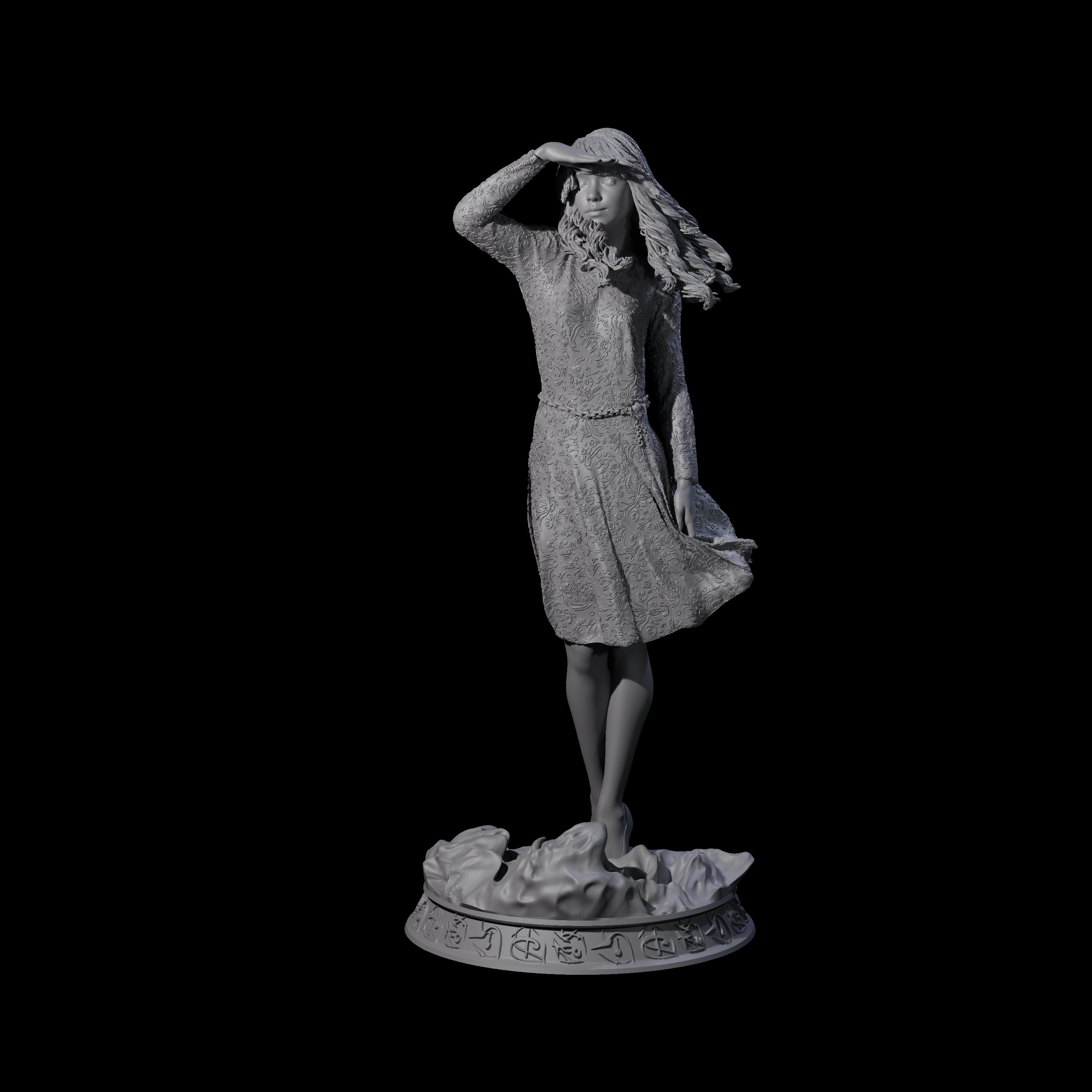 Linda - Lookout Heroine Miniature for Dungeons and Dragons, Pathfinder or other TTRPGs