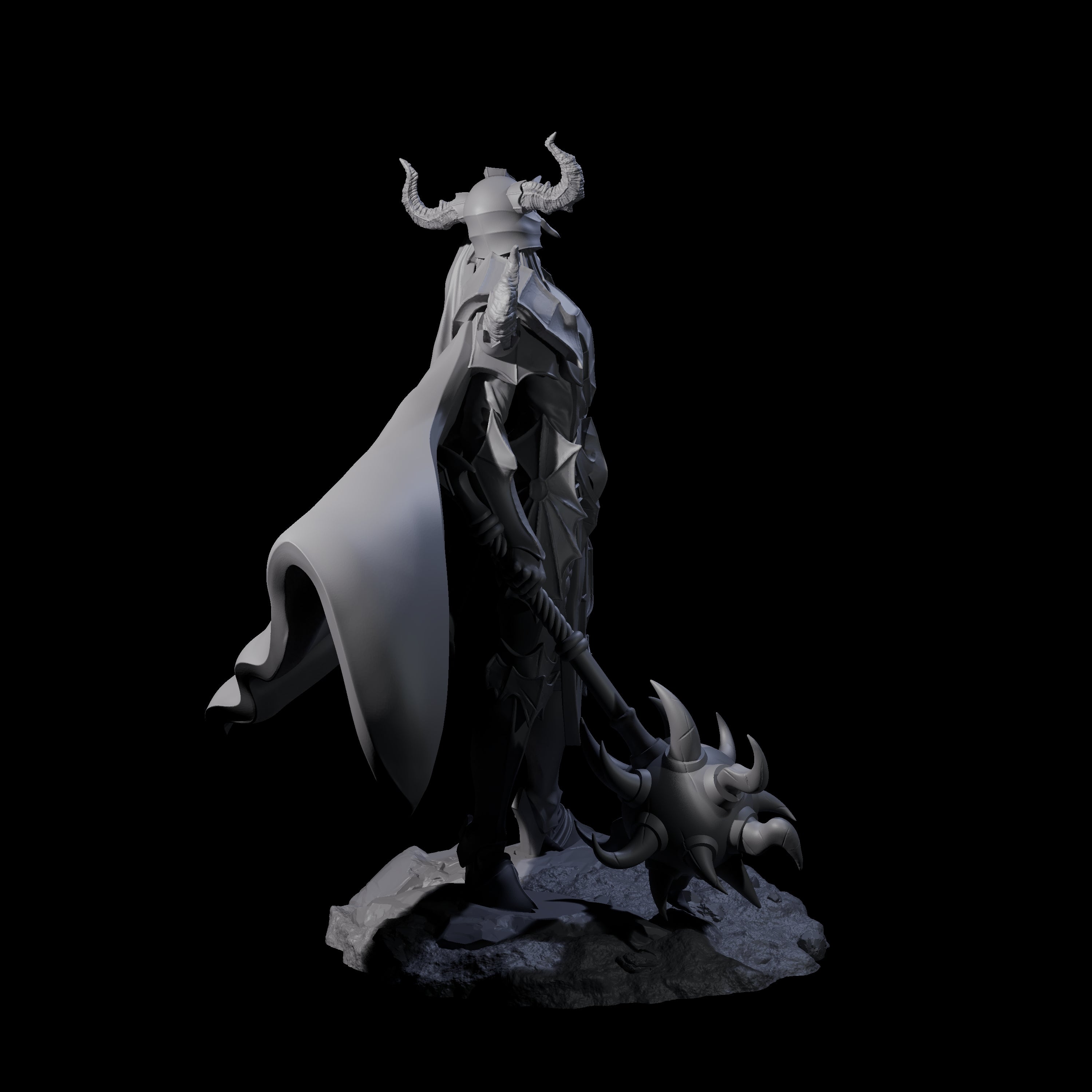 Lithe Warrior of Demons Miniature for Dungeons and Dragons, Pathfinder or other TTRPGs