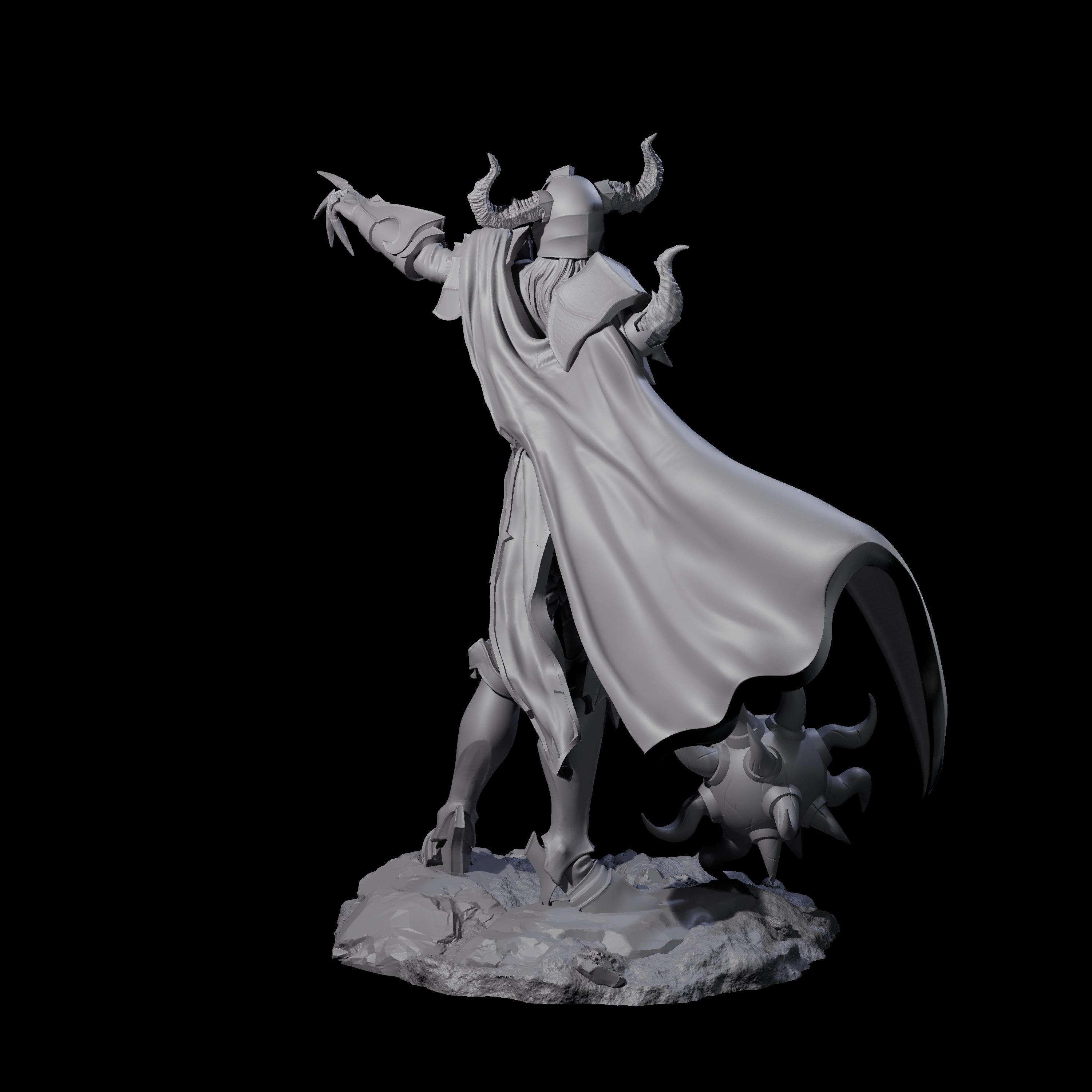 Lithe Warrior of Demons Miniature for Dungeons and Dragons, Pathfinder or other TTRPGs