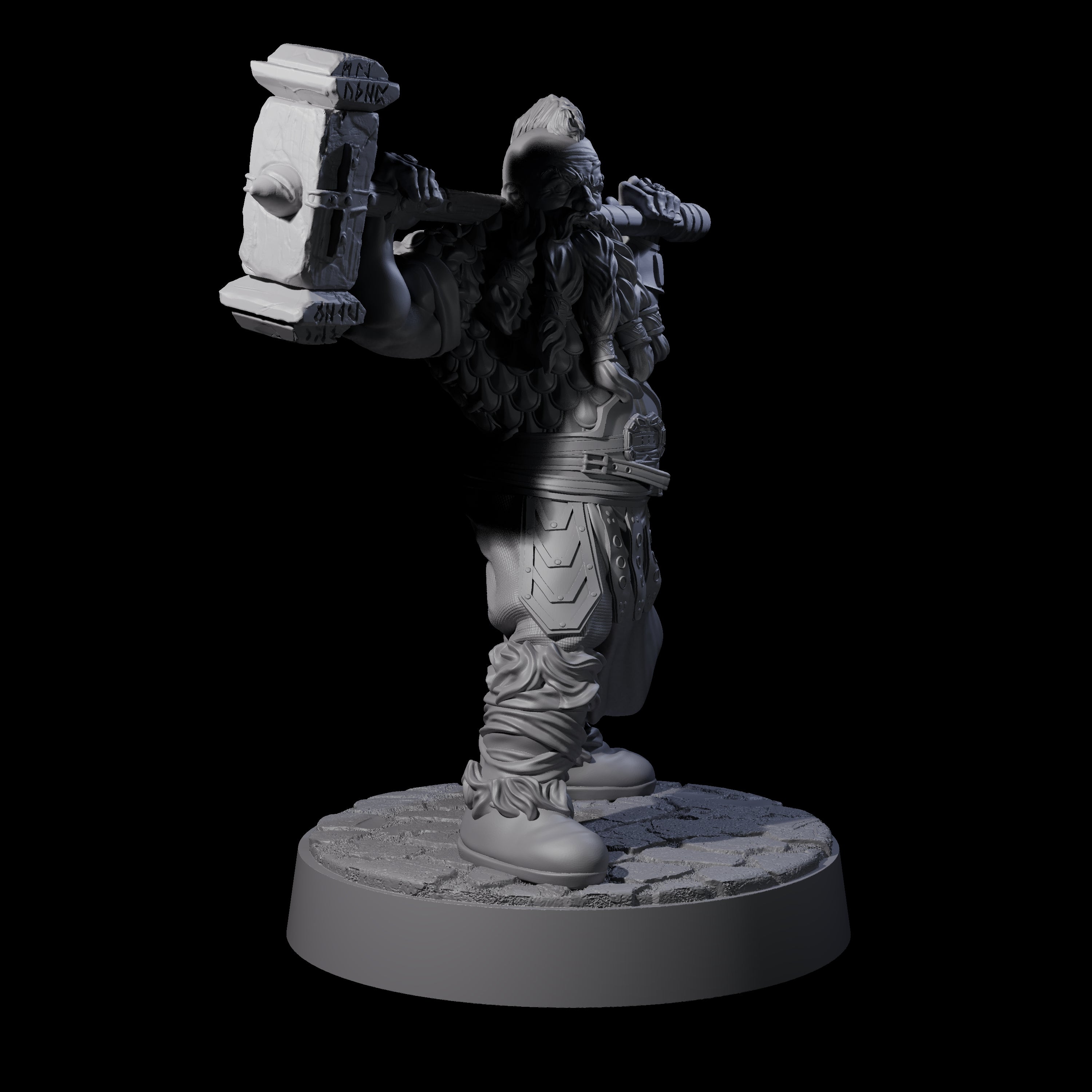 Lomdas - Resting Dwarf Fighter Miniature for Dungeons and Dragons, Pathfinder or other TTRPGs