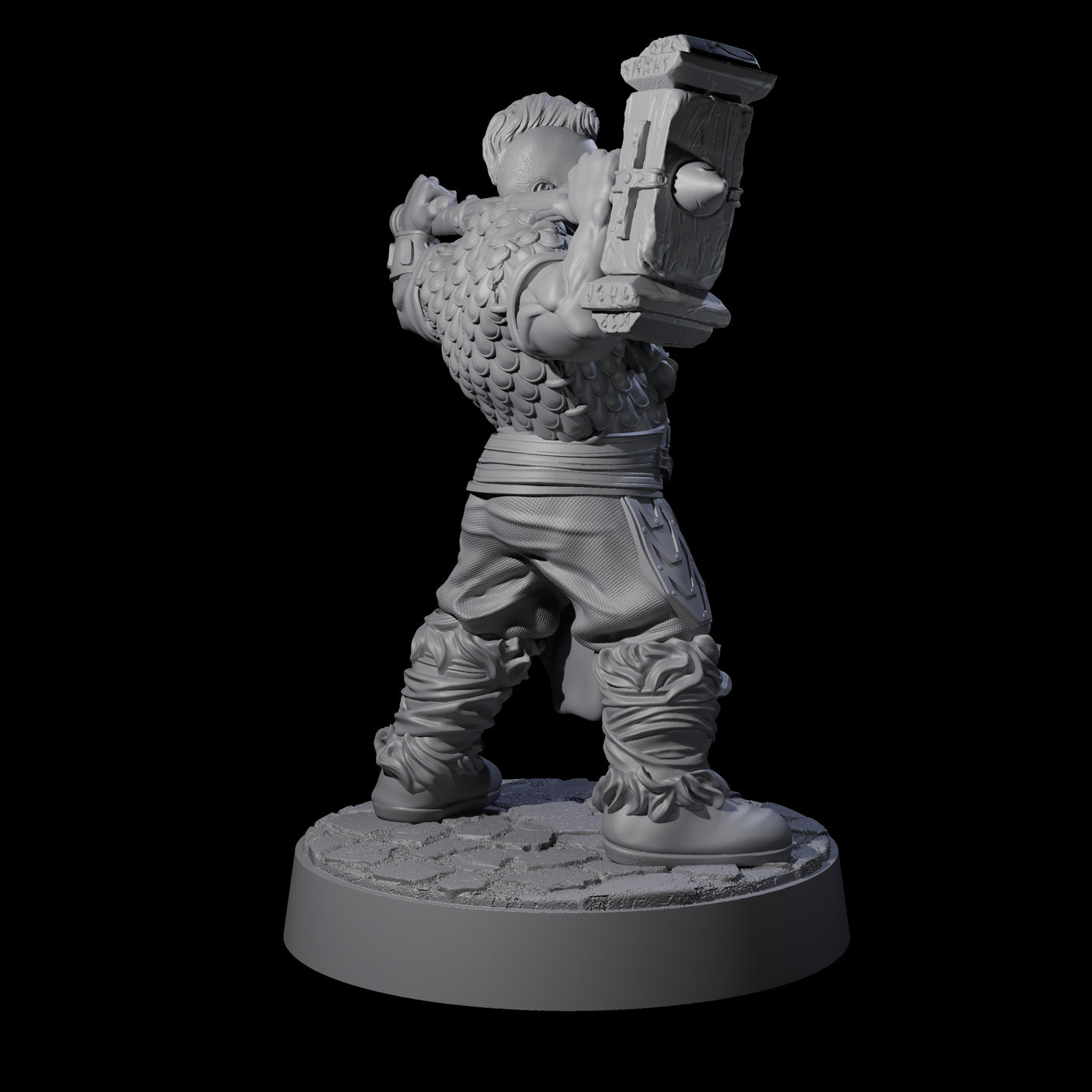 Lomdas - Resting Dwarf Fighter Miniature for Dungeons and Dragons, Pathfinder or other TTRPGs