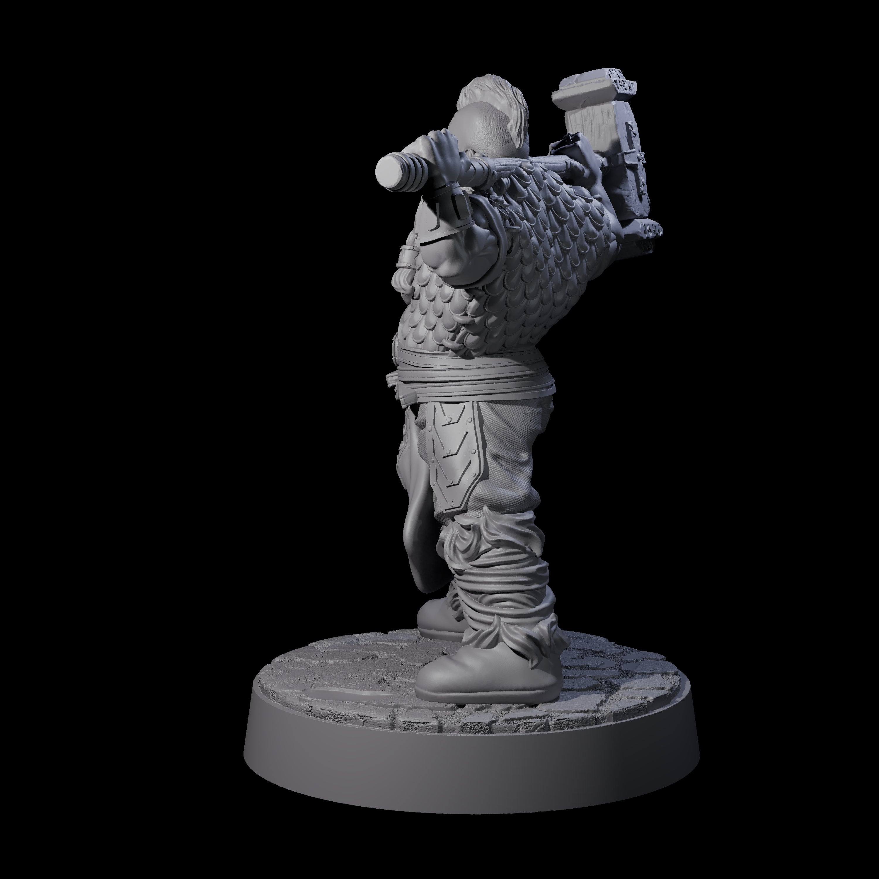 Lomdas - Resting Dwarf Fighter Miniature for Dungeons and Dragons, Pathfinder or other TTRPGs