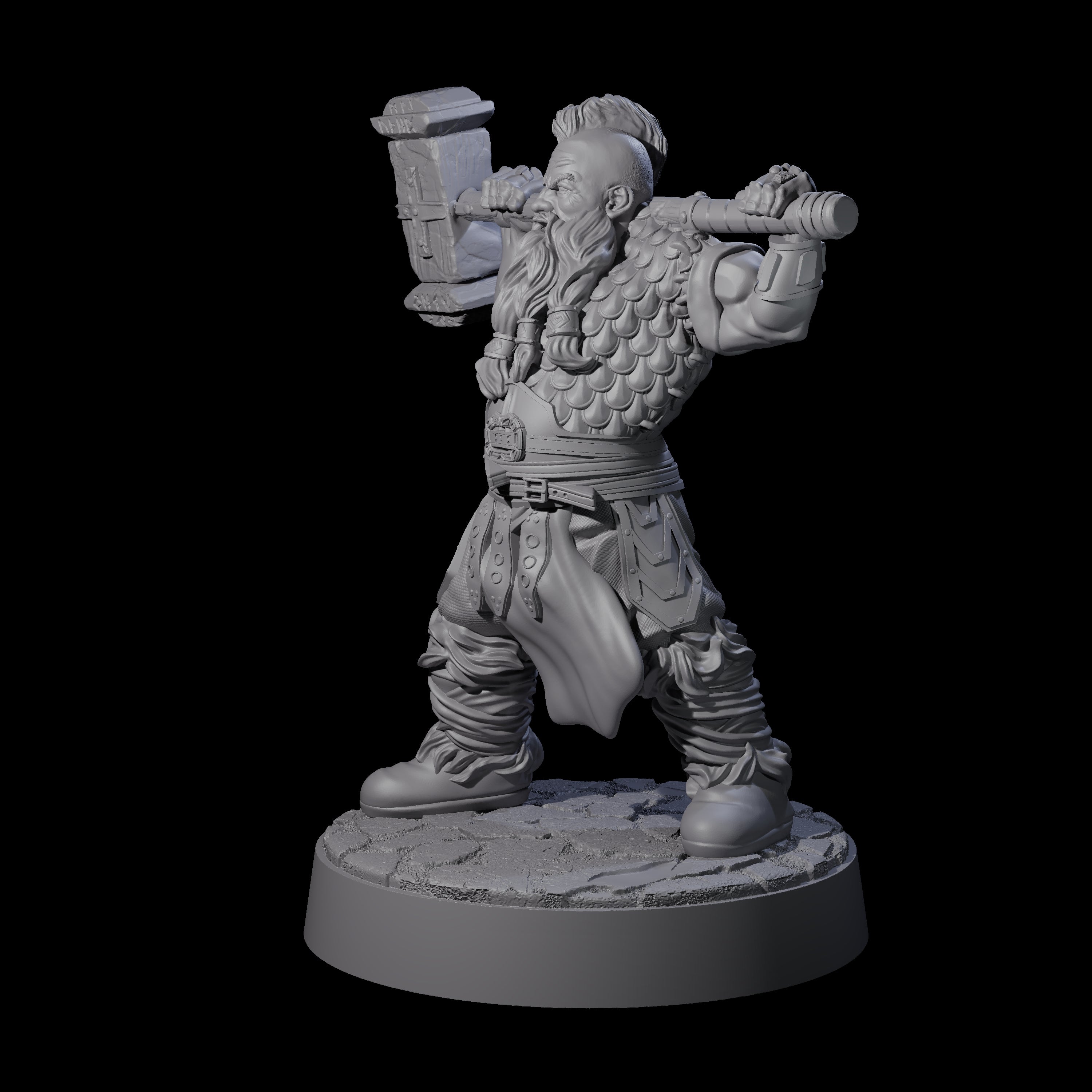 Lomdas - Resting Dwarf Fighter Miniature for Dungeons and Dragons, Pathfinder or other TTRPGs