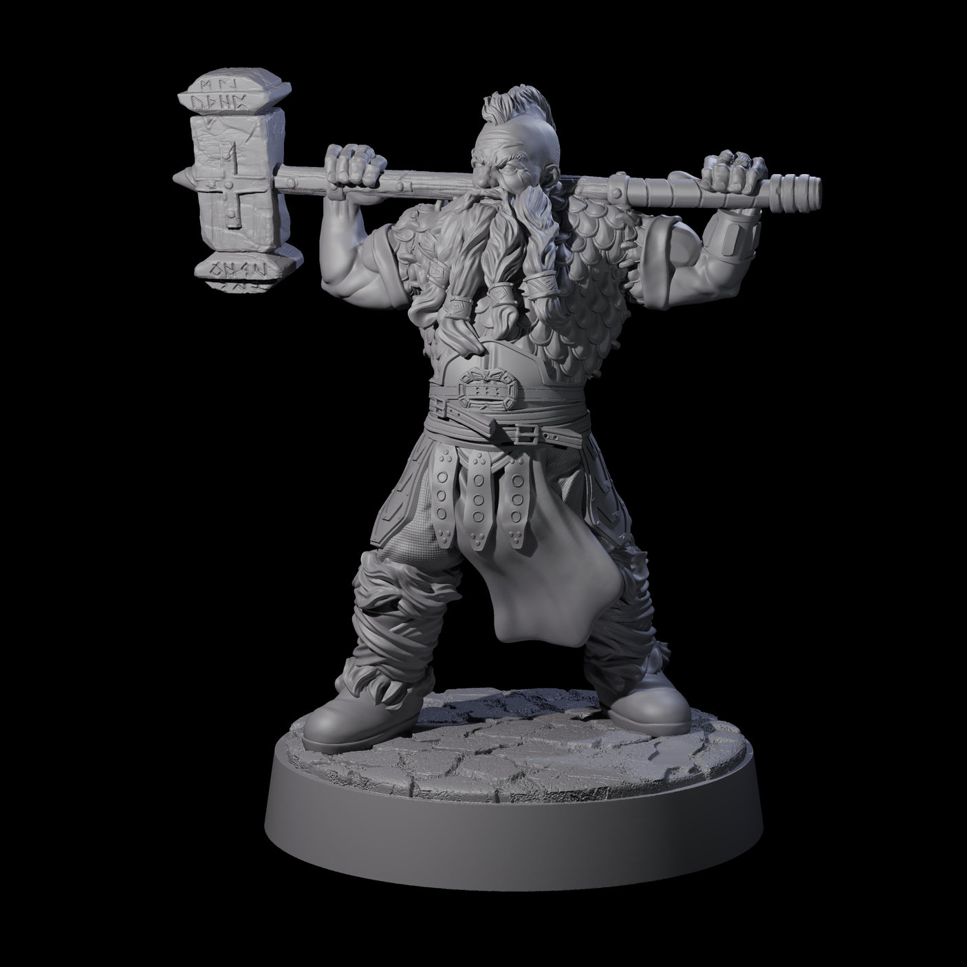 Lomdas - Resting Dwarf Fighter Miniature for Dungeons and Dragons, Pathfinder or other TTRPGs