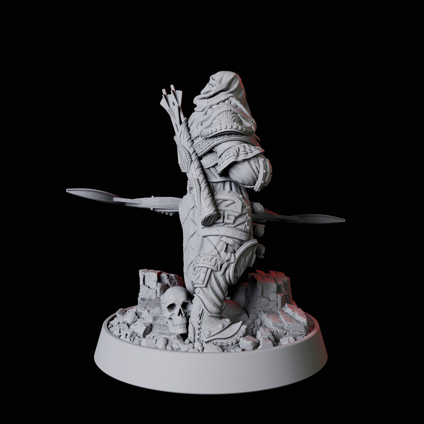 Lone Archer Miniature for Dungeons and Dragons, Pathfinder or other TTRPGs